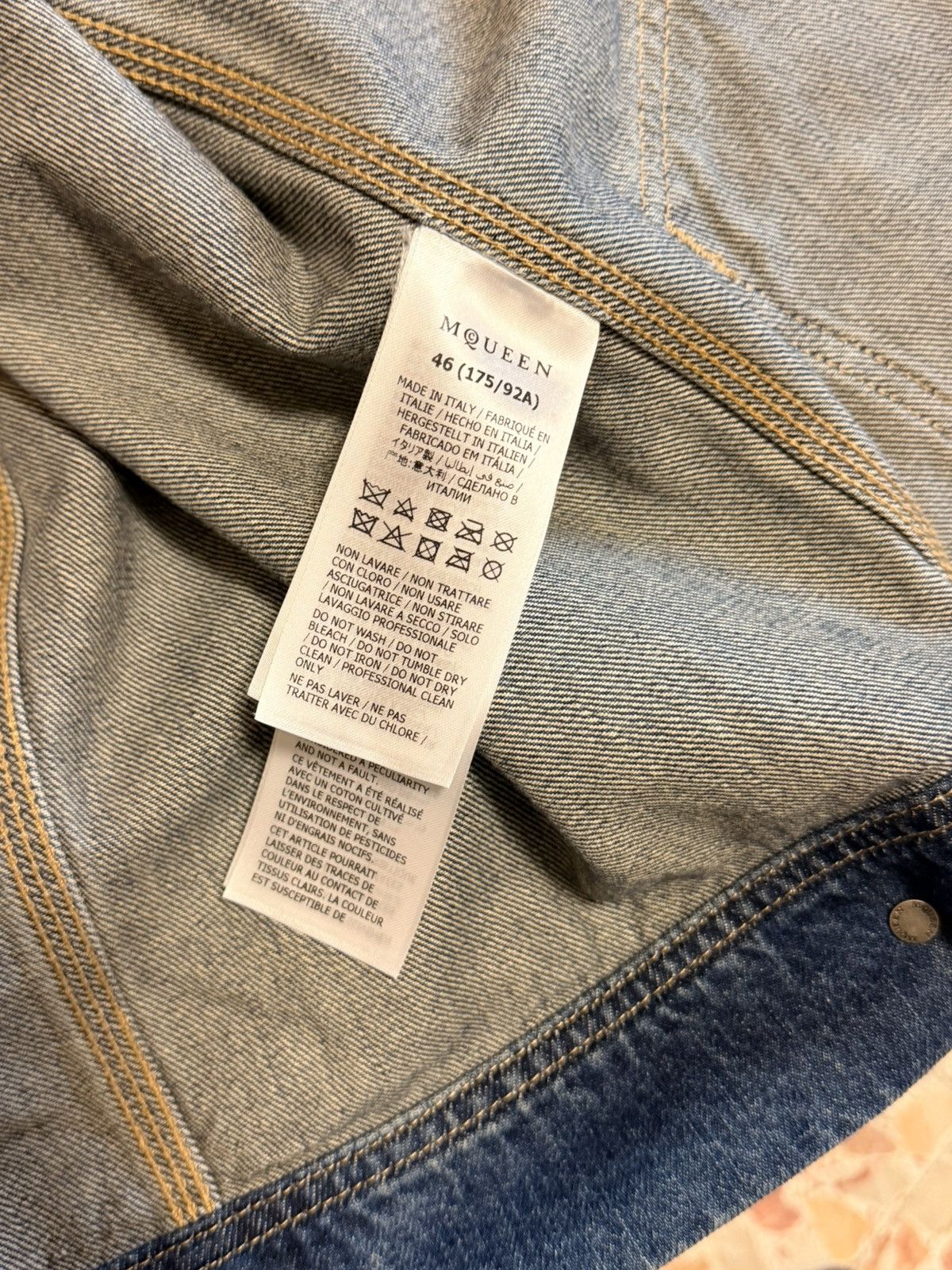 Alexander McQueen ALEXANDER MCQUEEN GIACCA DENIM WORKWEAR Size US S / EU 44-46 / 1 - 10 Thumbnail
