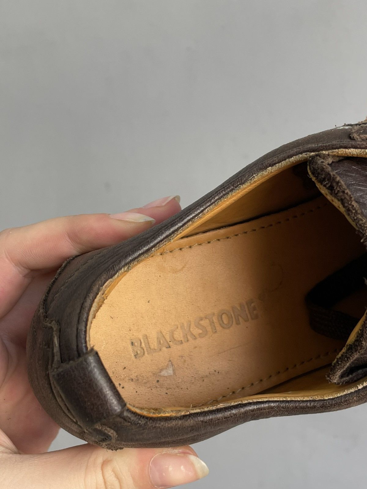Blackstone Rare avant garde studded A.S.98 style leather low boots Size US 6.5 / EU 39-40 - 11 Thumbnail
