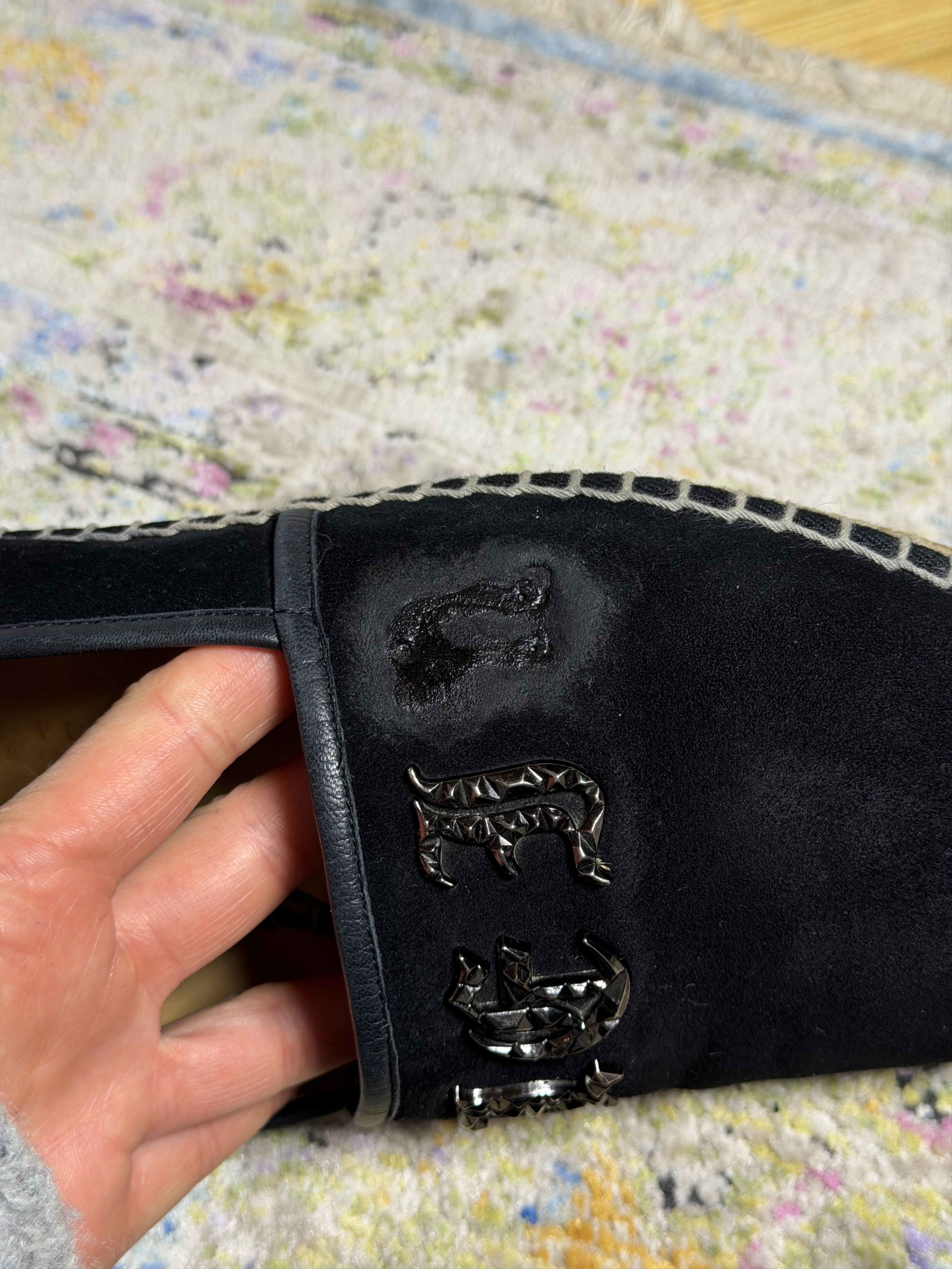 Philipp Plein Philipp Plein Leather Black Espadrillas Size US 10 / EU 43 - 13 Thumbnail
