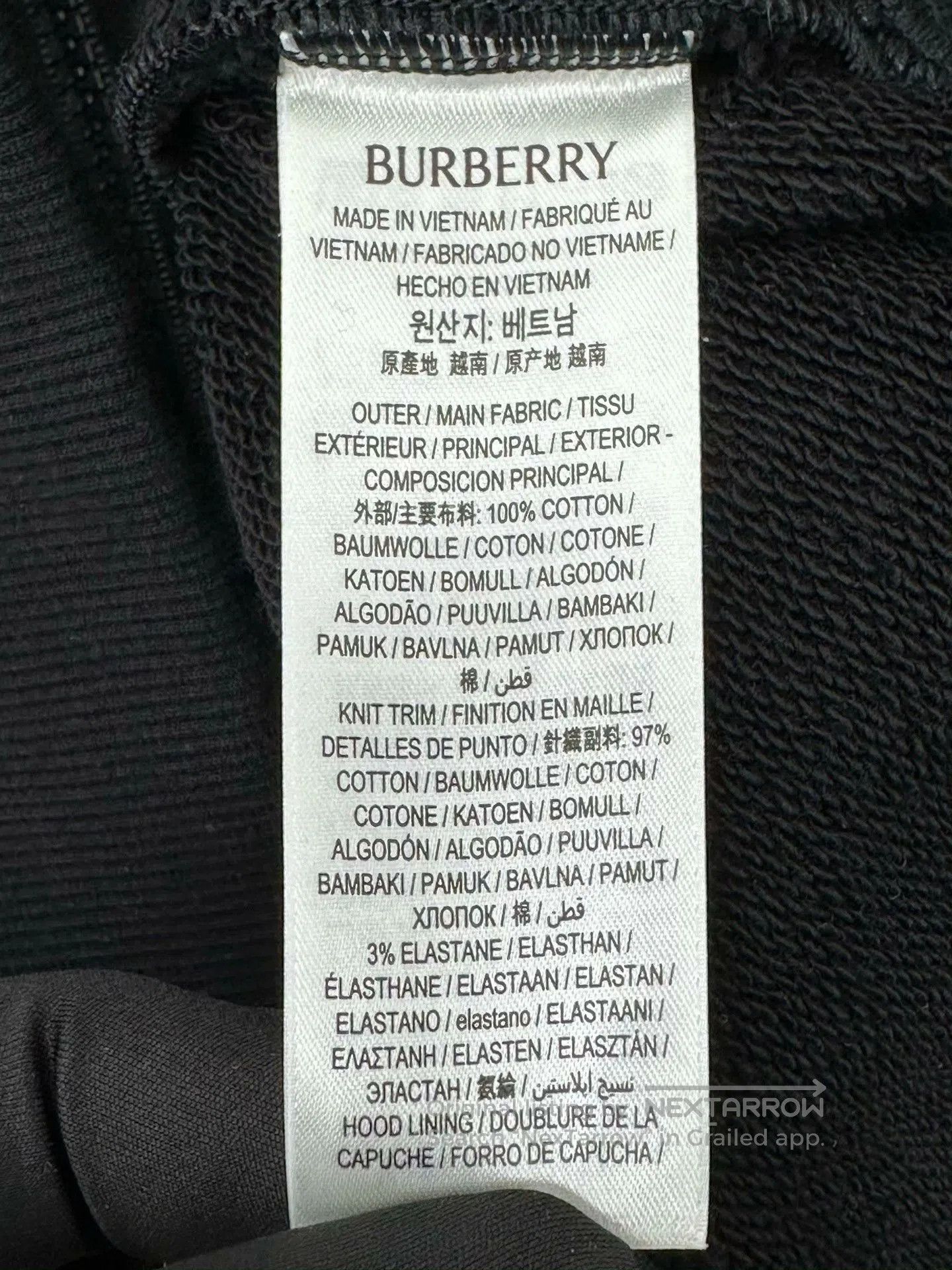 Burberry Burberry Black Check Pocket Hooded Jacket. Size XS / US 0-2 / IT 36-38 - 4 Thumbnail