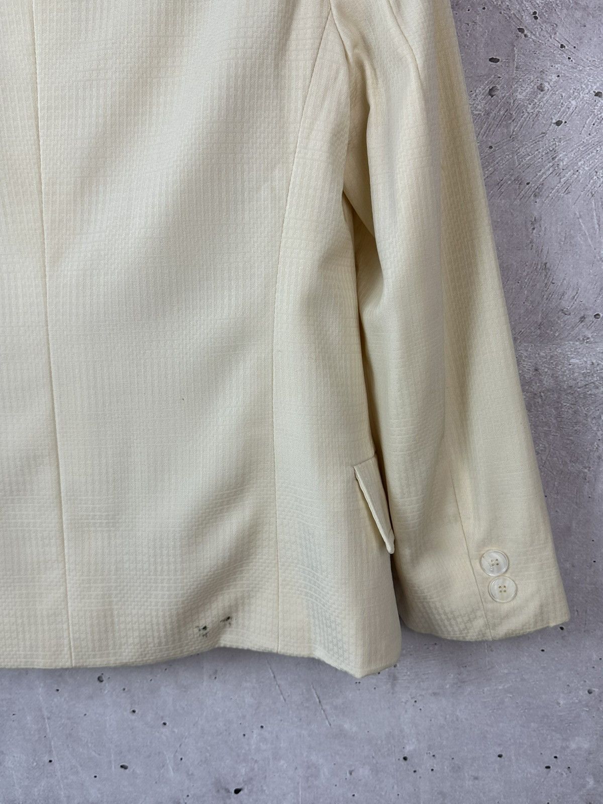 Celine Vintage Celine Paris Beige Wool Women’s Blazer Jacket Size S / US 4 / IT 40 - 18 Thumbnail