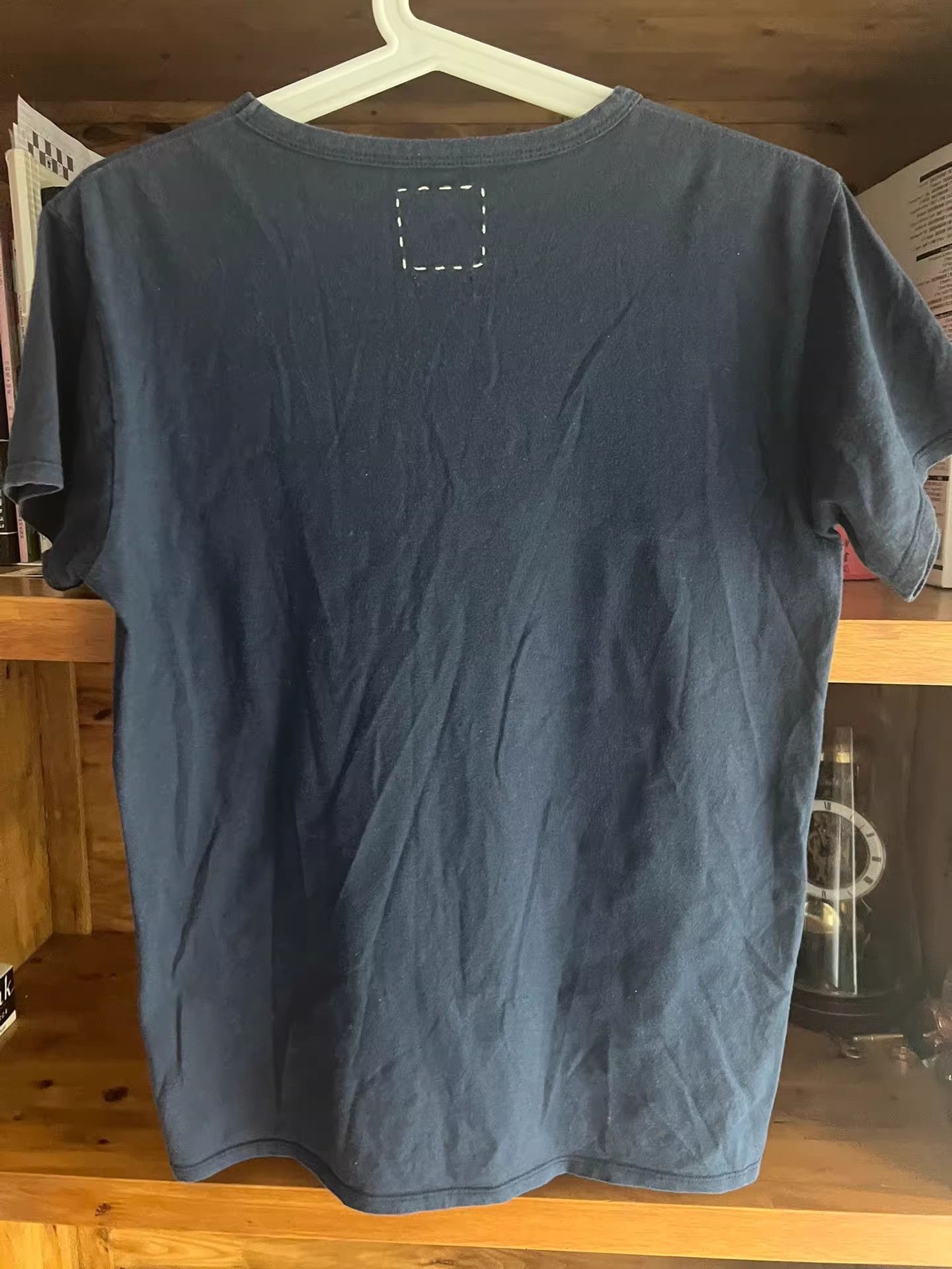 Visvim visvim Indigo V-Neck Short Sleeve T-Shirt Size US S / EU 44-46 / 1 - 7 Thumbnail