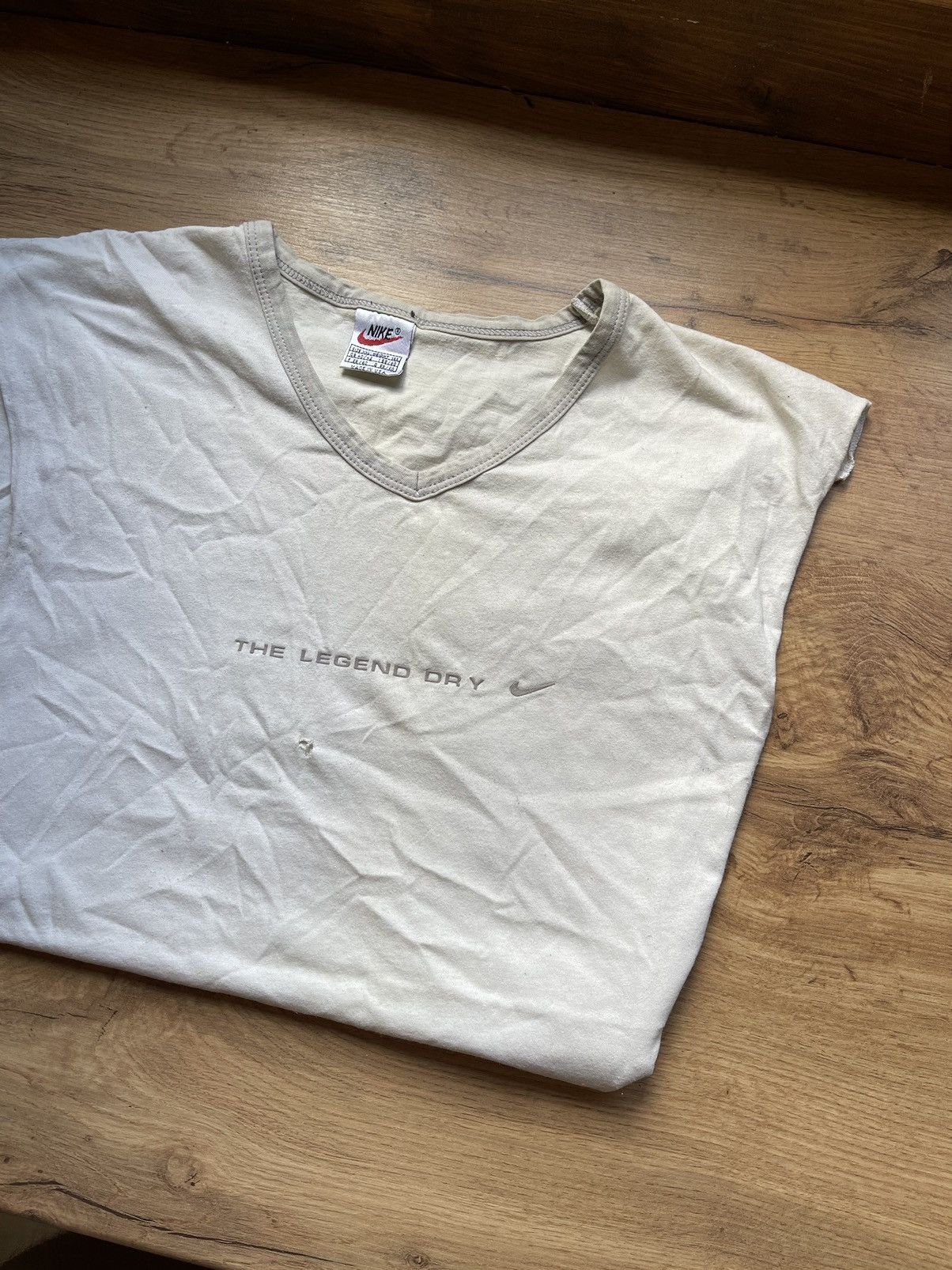 Nike × Vintage 80’s Nike Vintage The Legend Dry sleeveless centre logo Size US XL / EU 56 / 4 - 3 Thumbnail