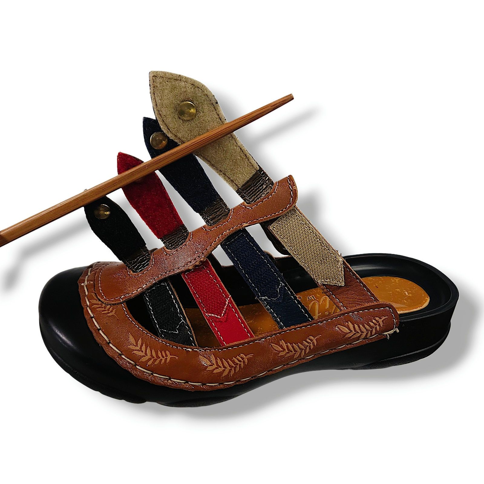 Other Corkys Elite Heidi Closed Toe Clog Strap Brown Leather 6 Size US 6 / IT 36 - 11 Thumbnail
