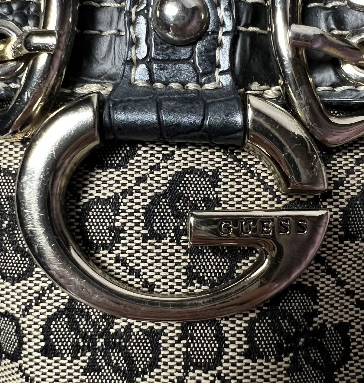 Guess GUESS Monogram Crossbody Shoulder Bag Metal Logo Size ONE SIZE - 7 Thumbnail