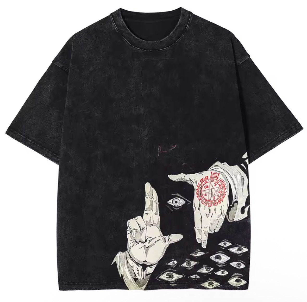 Other Y2K Anime Hellsing Allucard Print Washed T-Shirt Size US S / EU 44-46 / 1 - 1 Thumbnail