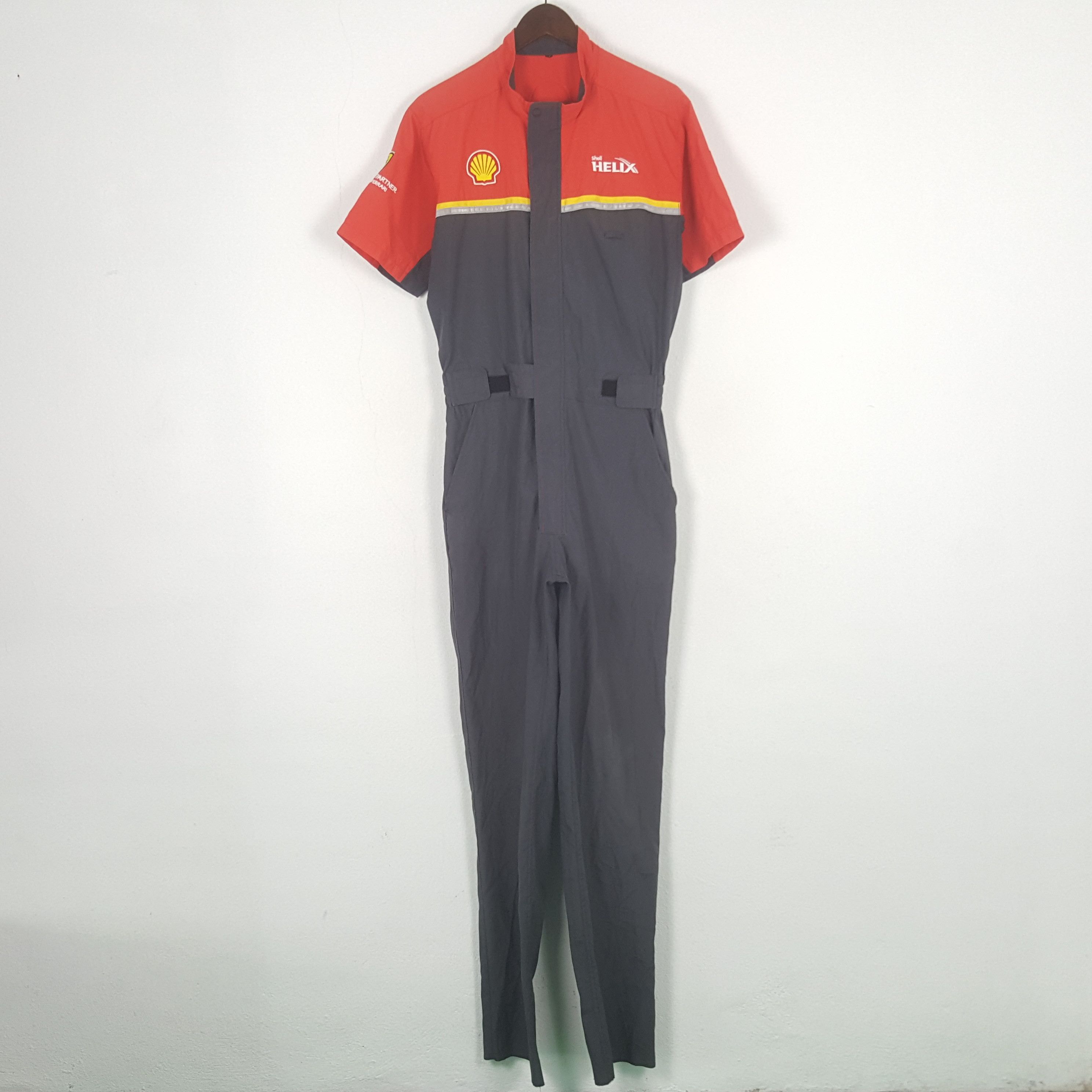 Sports Specialties Vintage Shell Helix x Ferrari Coverall Jumpsuit Jacket Size US M / EU 48-50 / 2 - 1 Thumbnail