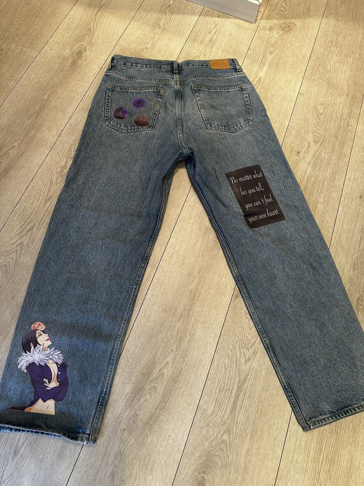 Other Seven Deadly Sins Custom Jeans 30/32 Size US 30 / EU 46 - 2 Thumbnail