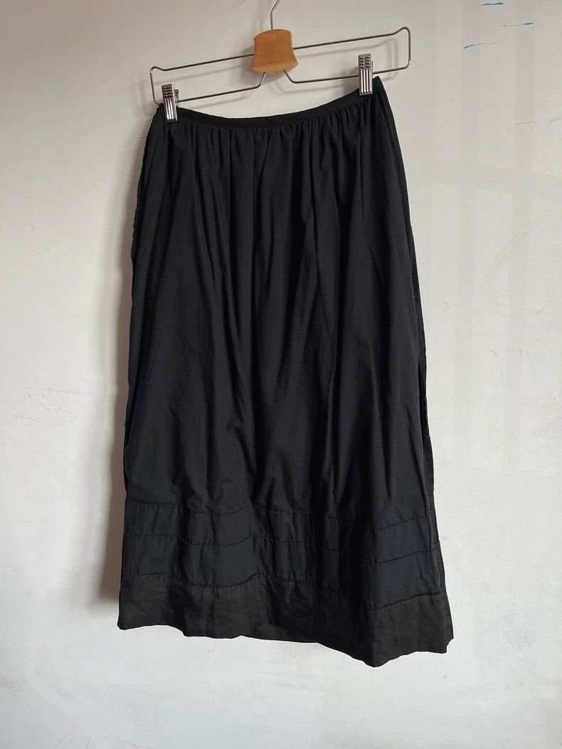 Comme des Garcons Comme des Garcons size M Black heavy silk cake pleated lon Size 22" - 6 Thumbnail