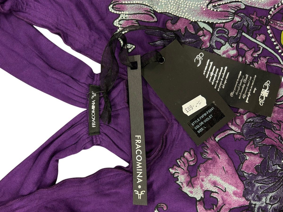 Other Fracomina Crystal-Embellished Racerback Top - Violet - NWT Size S / US 4 / IT 40 - 4 Thumbnail