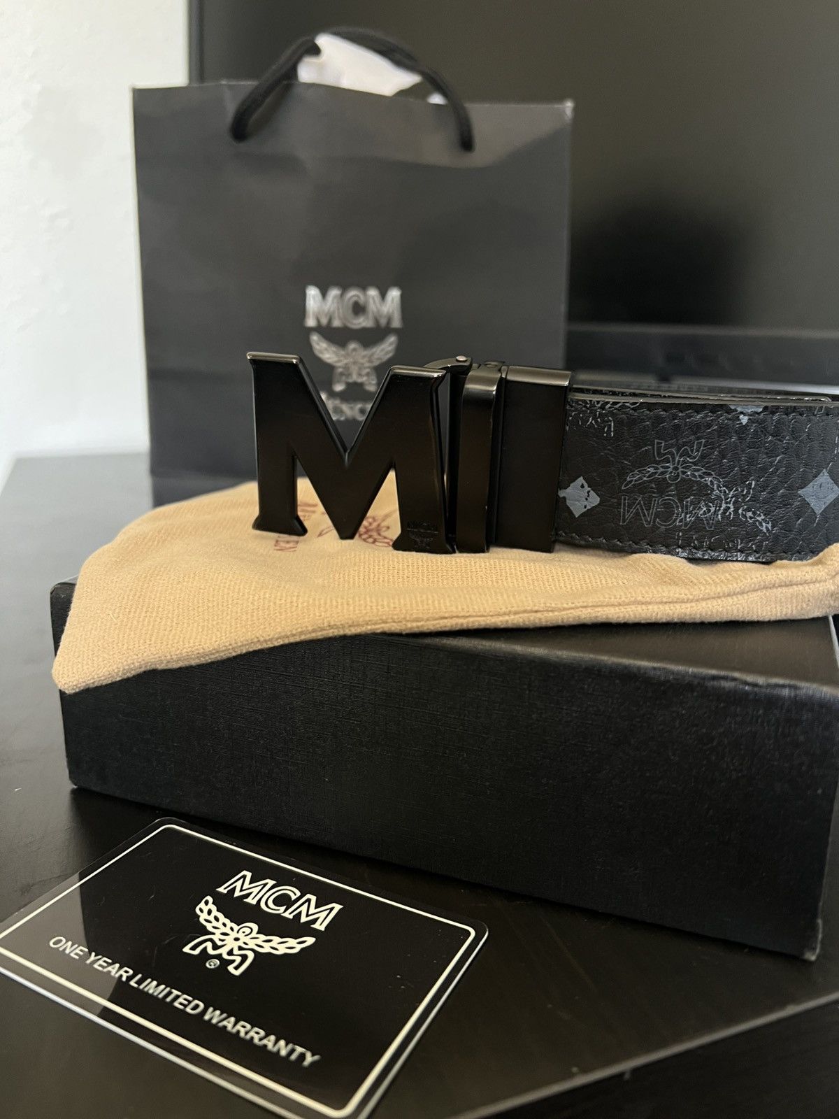 MCM Mcm black belt Size 38 - 2 Thumbnail