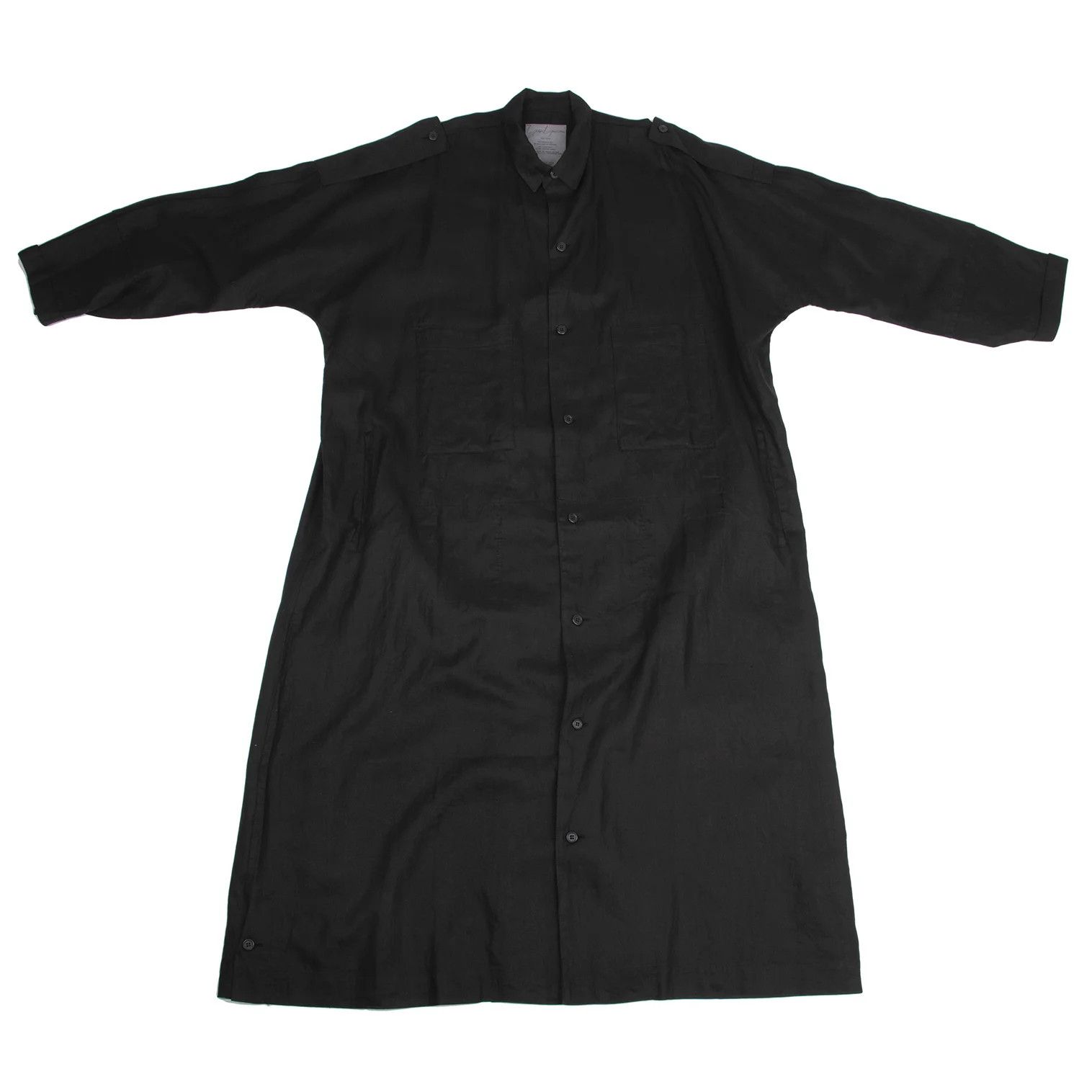 Yohji Yamamoto Yohji Yamamoto Linen Epaulet Shirt Coat Size US M / EU 48-50 / 2 - 1 Thumbnail