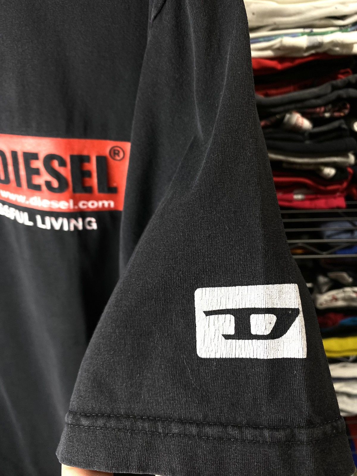 Diesel Y2K Vintage 1990’s Diesel T Shirt Faded Destroy Archive Hype Size US XL / EU 56 / 4 - 7 Thumbnail