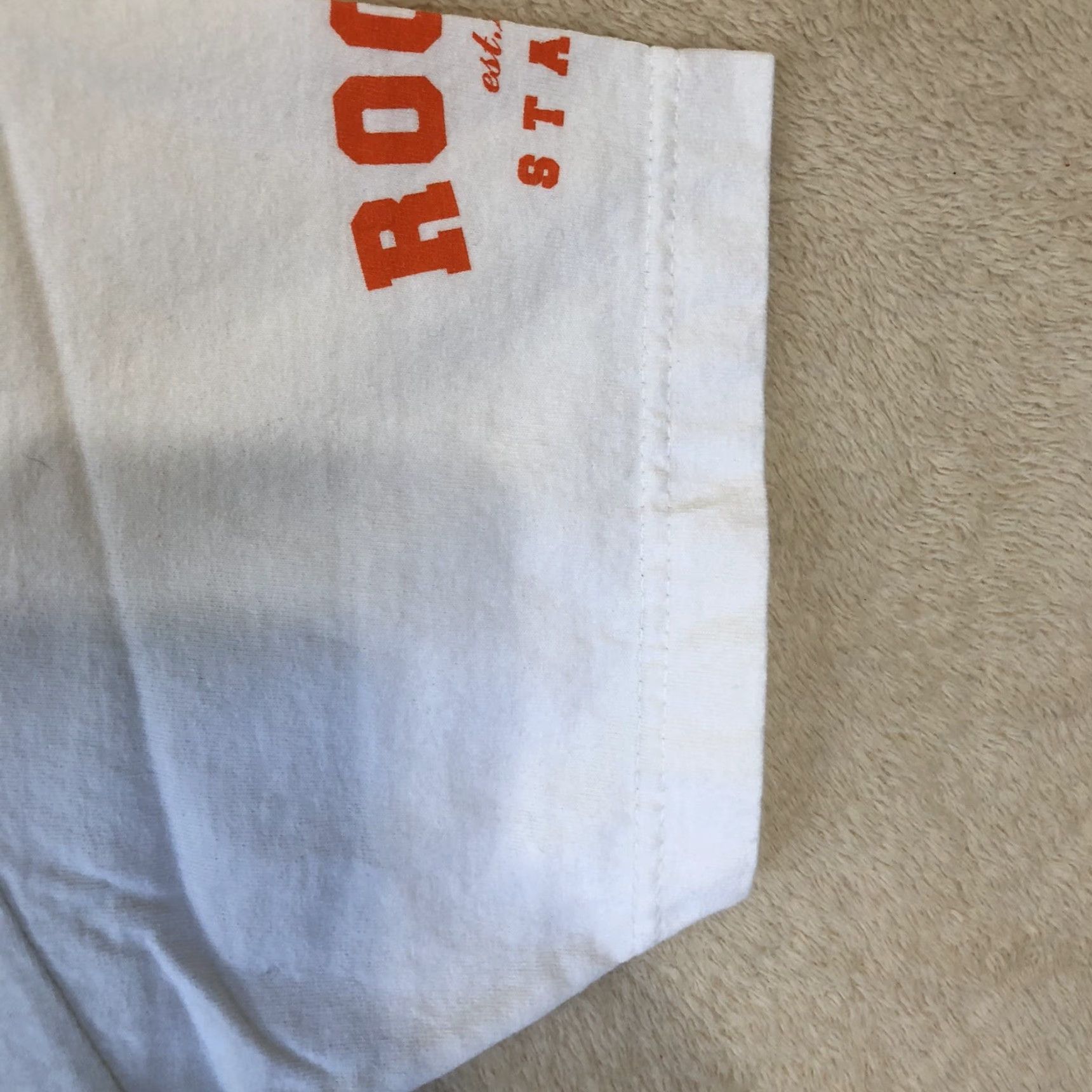 Vintage VINTAGE Rogue Status Mens T-Shirt California State Brass Knuckle Print White M Size US M / EU 48-50 / 2 - 6 Thumbnail