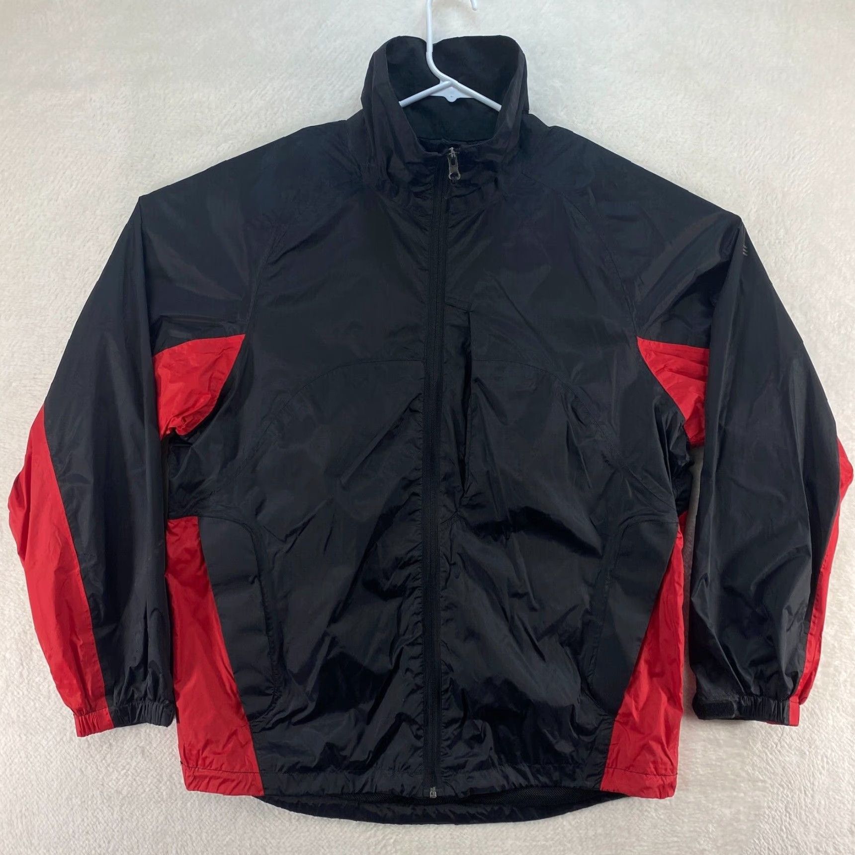 Vintage New Solaris Waterproof Breathable Rain Jacket Windbreaker Red Black Mens Large Size US L / EU 52-54 / 3 - 2 Thumbnail
