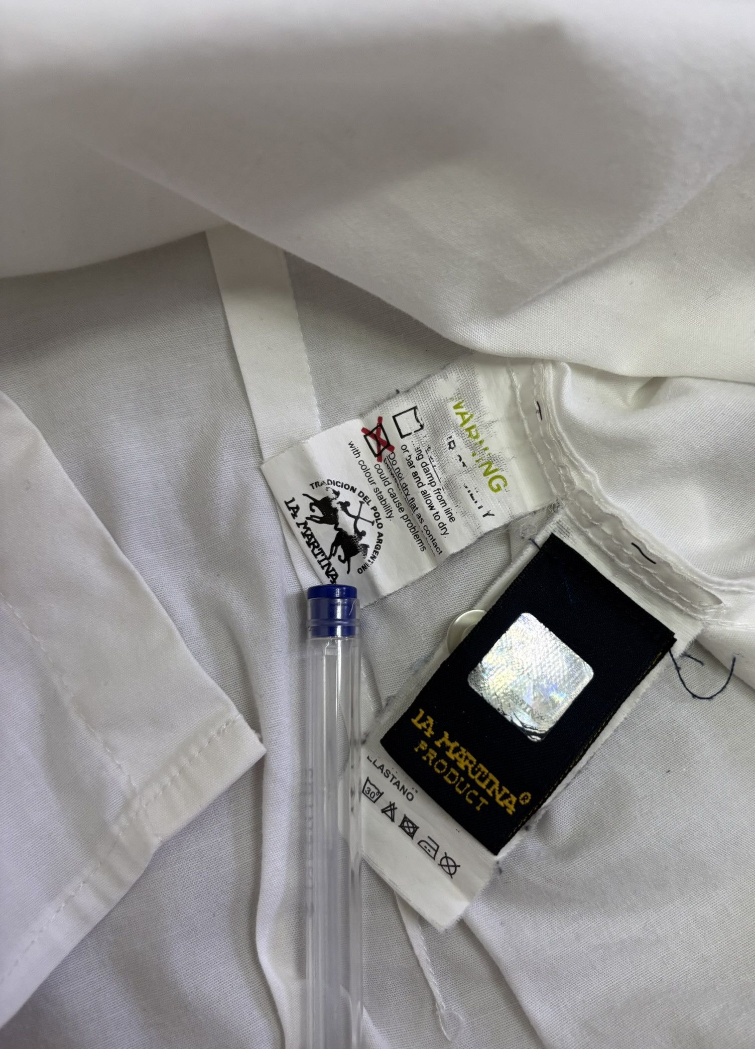 La Martina La Martina Polo Team White Shirt Large Size US L / EU 52-54 / 3 - 15 Thumbnail
