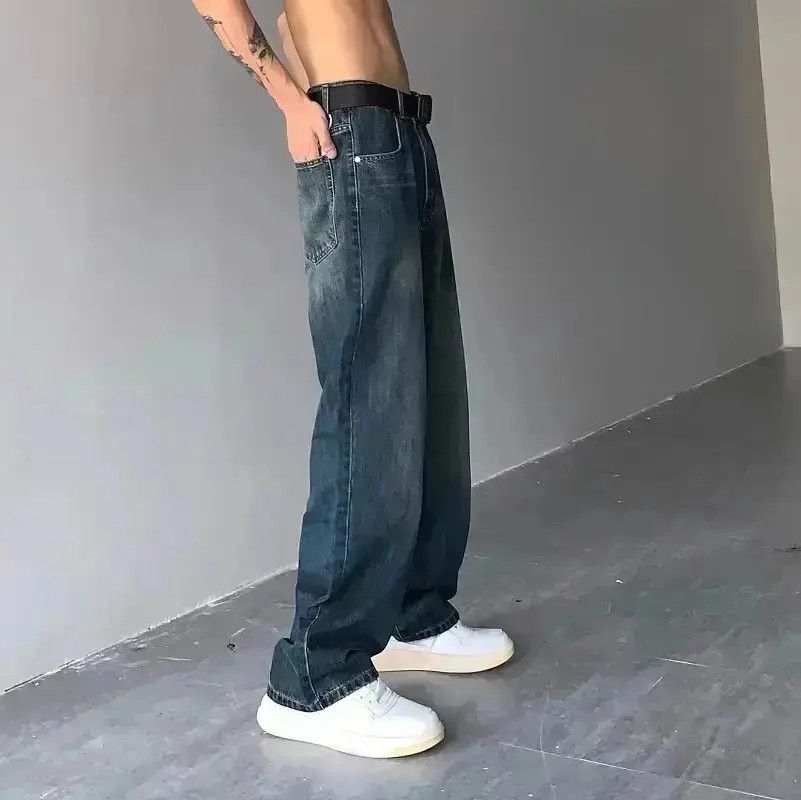 Japanese Brand Retro wide leg casual versatile loose fitting jeans Size US 32 / EU 48 - 3 Thumbnail