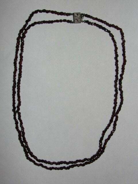 Designer Victorian Rose Cut Bohemian Red Garnet Bead Necklace Size ONE SIZE - 2 Thumbnail
