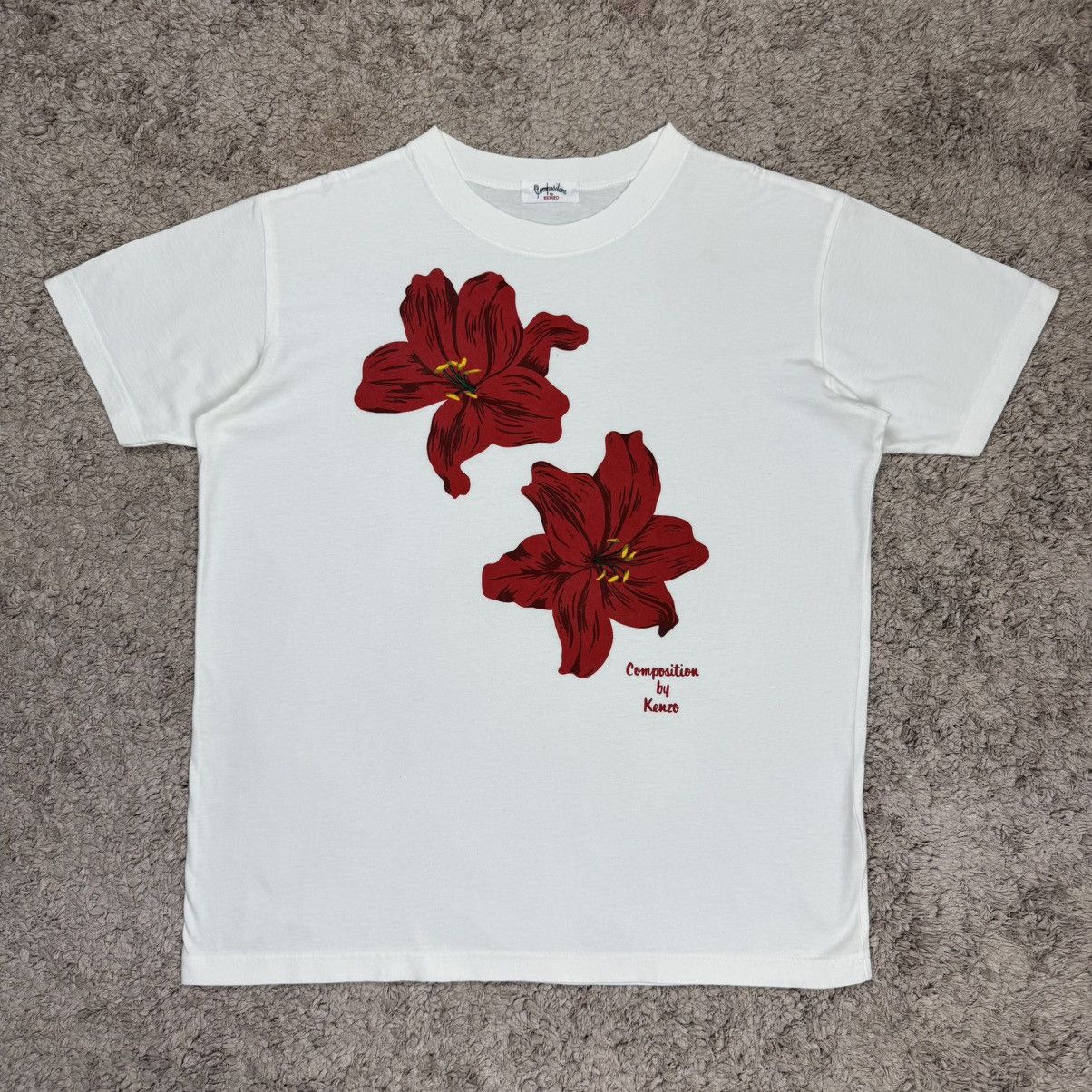 Composition by Kenzo Composition By Kenzo Flowers Art T-shirt Size US M / EU 48-50 / 2 - 1 Thumbnail
