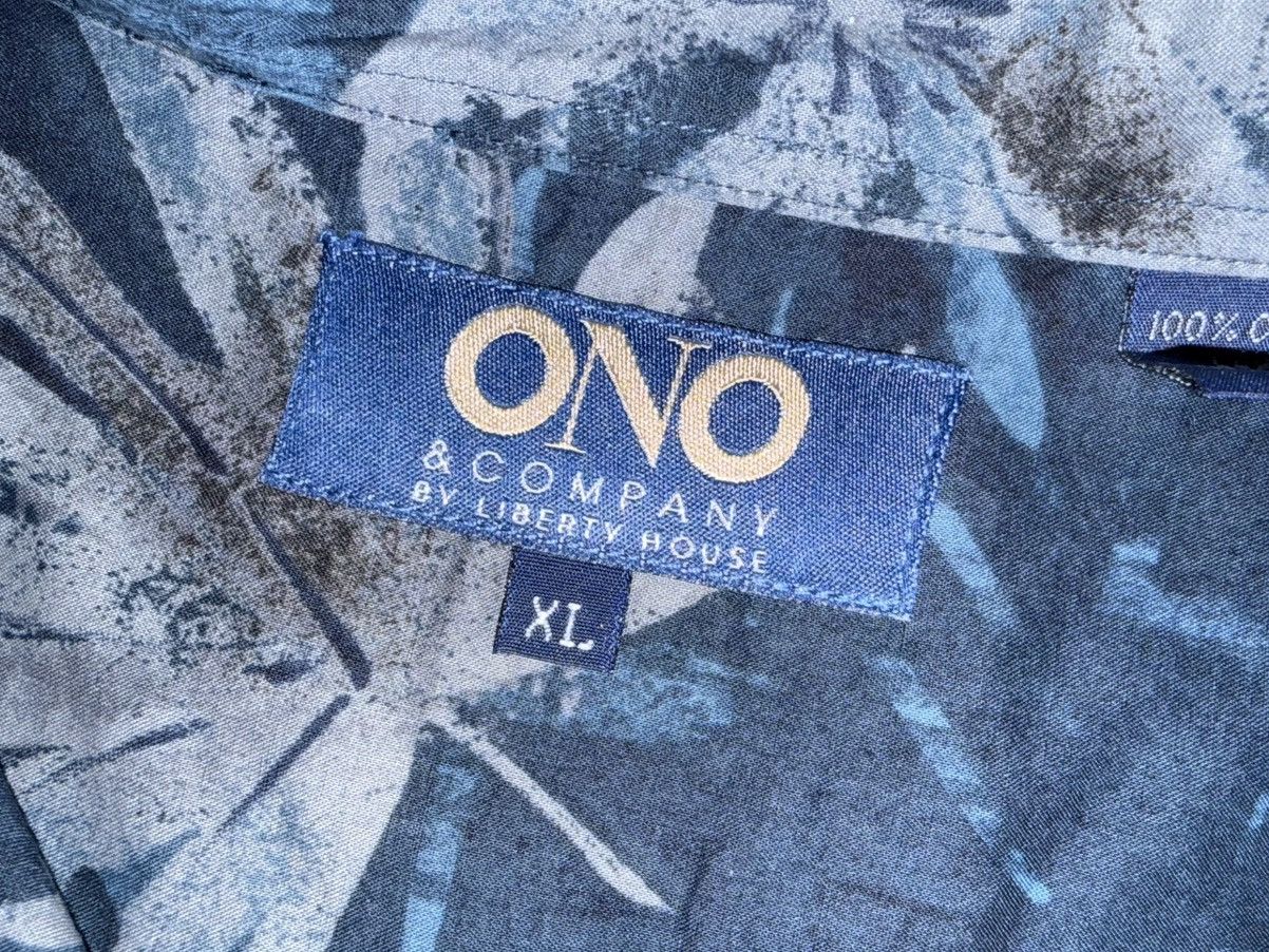 Banana Republic ONO Hawaiian Short Sleeve Button Up Shirt Navy Size XL Size US XL / EU 56 / 4 - 2 Thumbnail