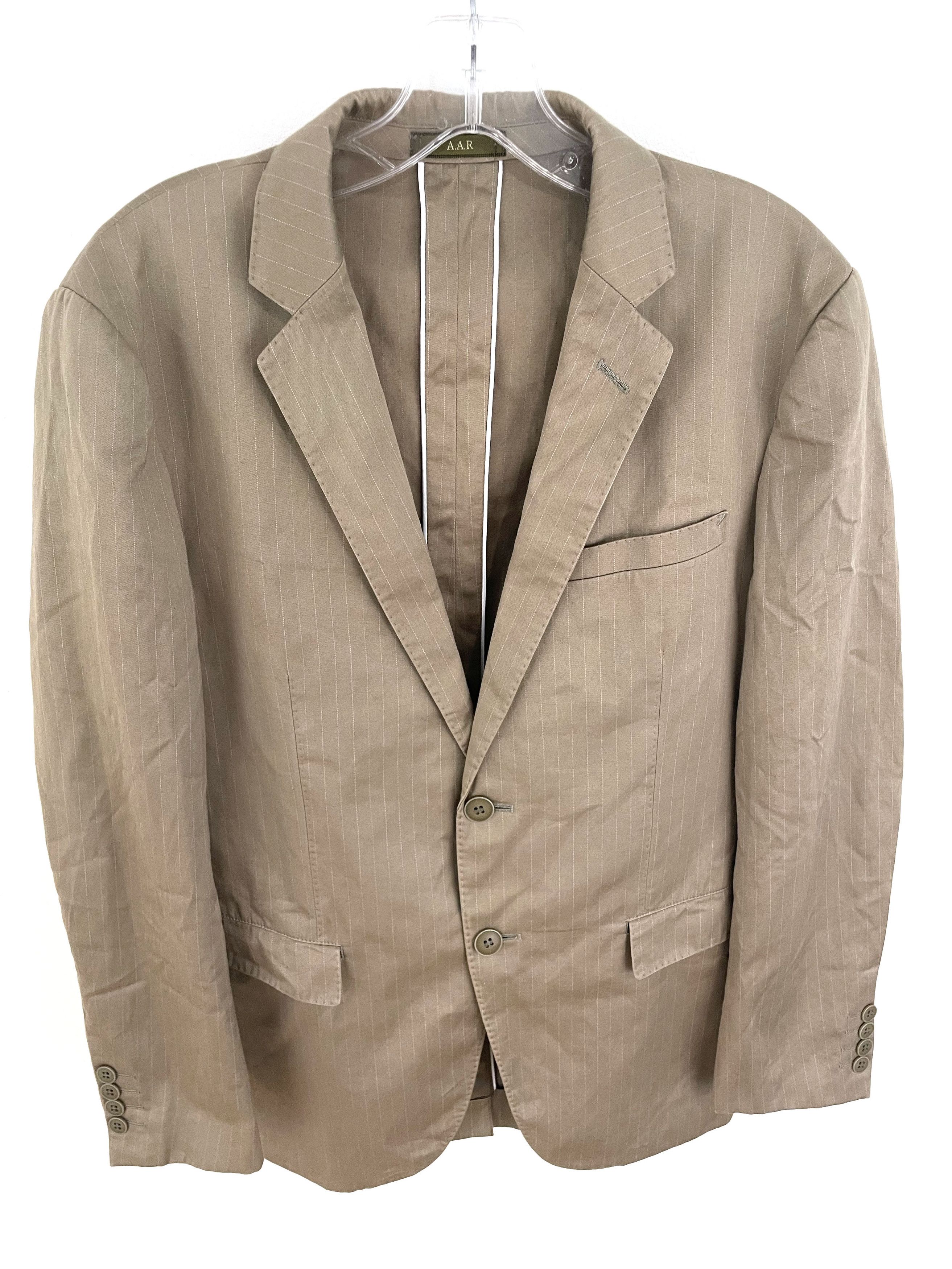 Yohji Yamamoto AAR Pinstripe Blazer Size US M / EU 48-50 / 2 - 4 Thumbnail