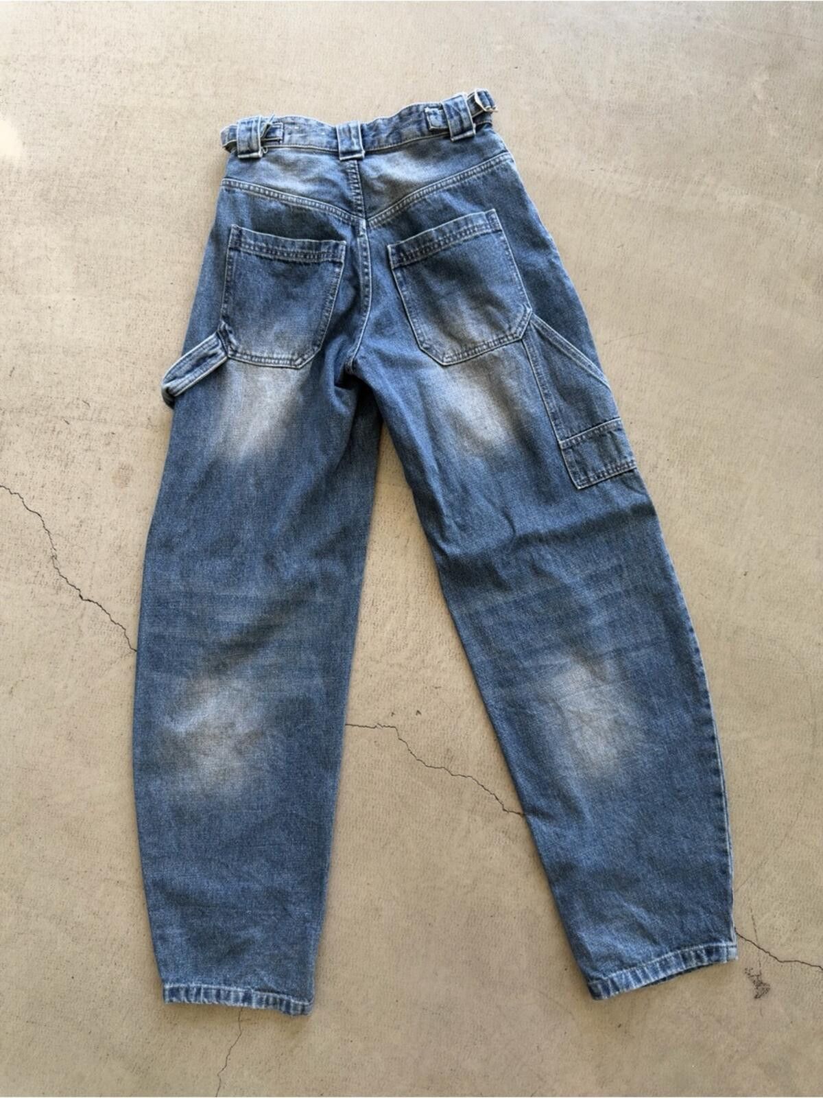 Bershka Bershka / Carpenter Jeans / Blue Wash Size 24" / US 00 / IT 34 - 9 Thumbnail