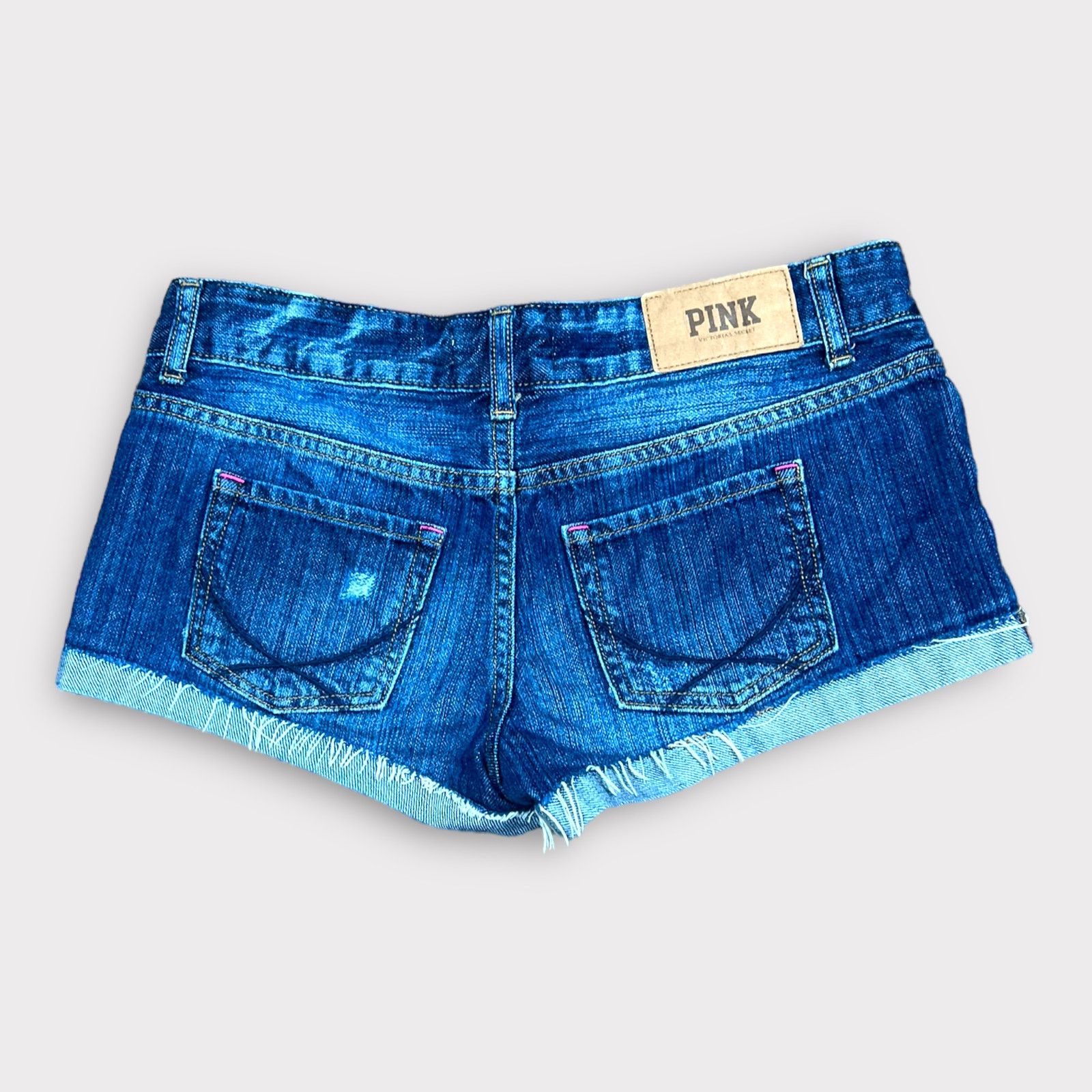 Victoria's Secret PINK Victoria’s Secret | Distressed Denim Cuffed Shorts | 0 Size 25" / US 0 / IT 36 - 2 Thumbnail