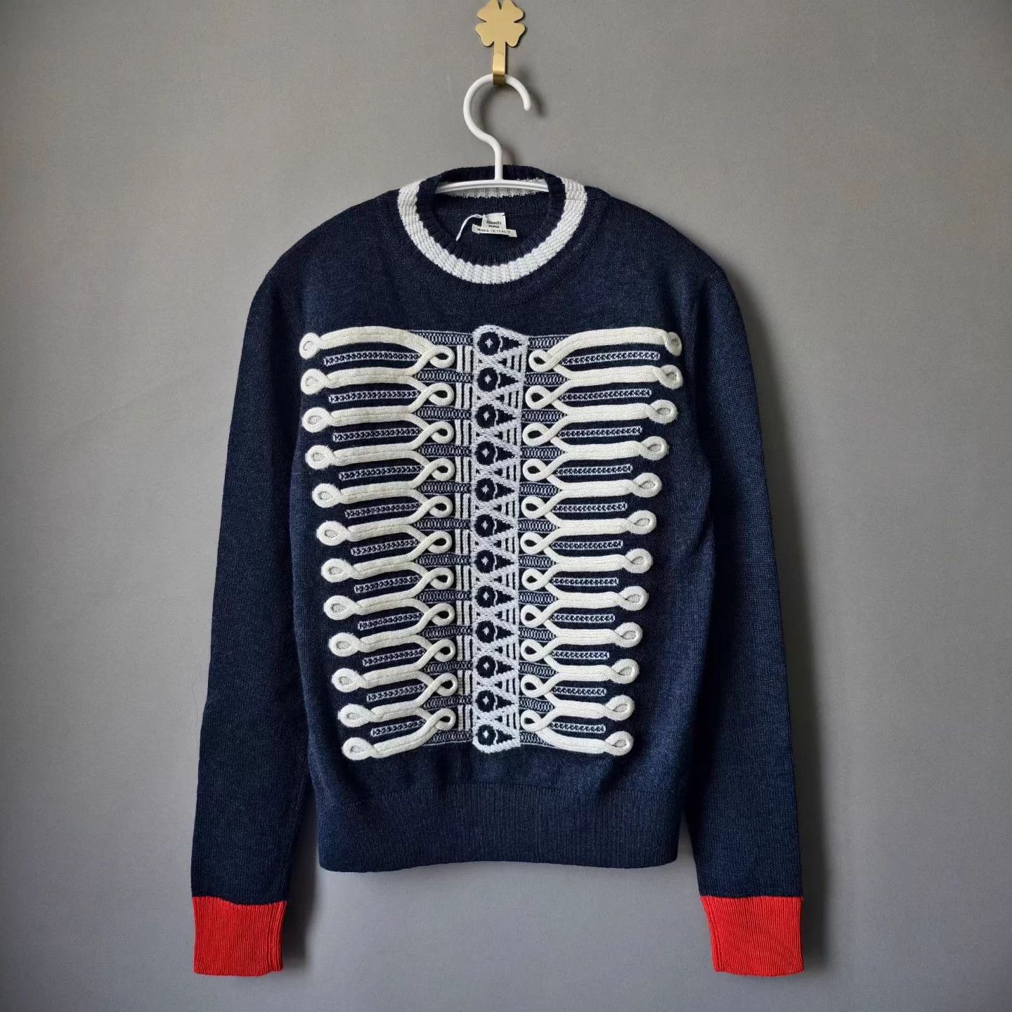 Hermes Hermes Cashmere Courtly Knit Rope Button Sweater 38 Size XS / US 0-2 / IT 36-38 - 1 Thumbnail