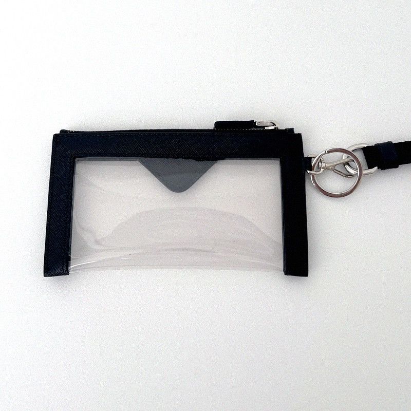 Prada Prada PVC Transparent Card Wallet Neck Strap Size ONE SIZE - 4 Thumbnail