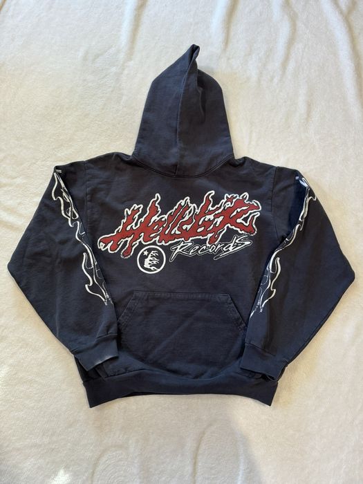 HELLSTAR Hellstar Records Tour Hoodie Vintage Black | Grailed