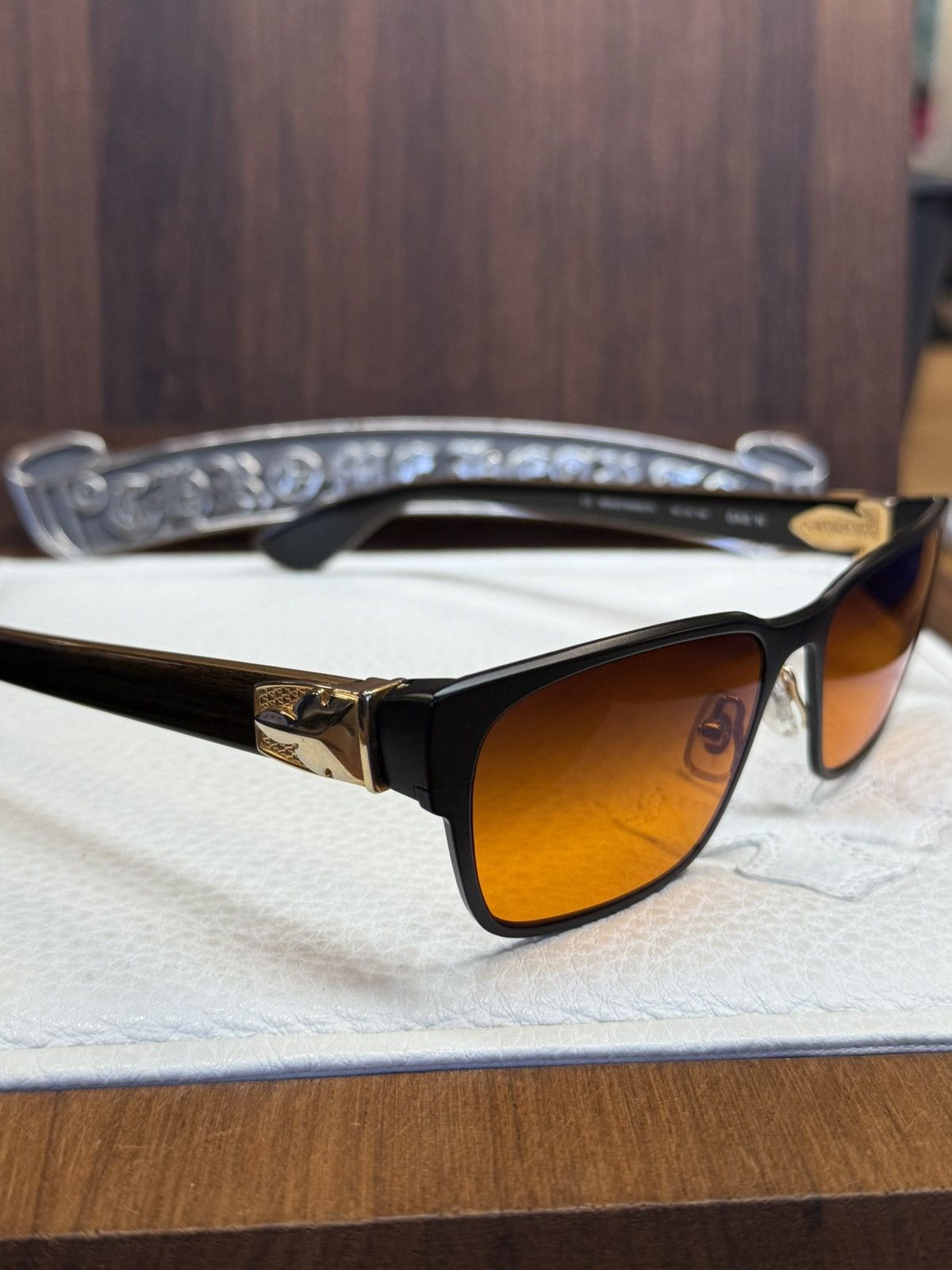 Chrome Hearts Chrome Hearts Gag’n Wood Sunglasses Size ONE SIZE - 6 Thumbnail