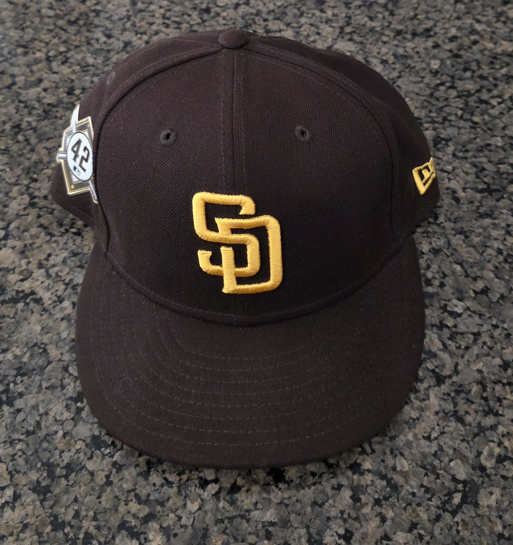 New Era San Diego Padres New Era MLB 9FIFTY Cap Hat SZ 7 Brown Size ONE SIZE - 1 Thumbnail