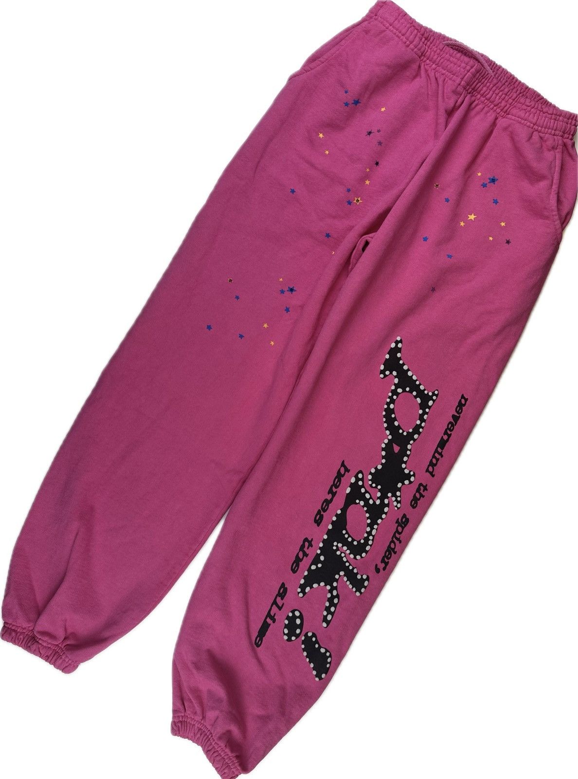 image of Spider Worldwide Sp5Der Pnk Sweatpants in Pink, Men's (Size 34)