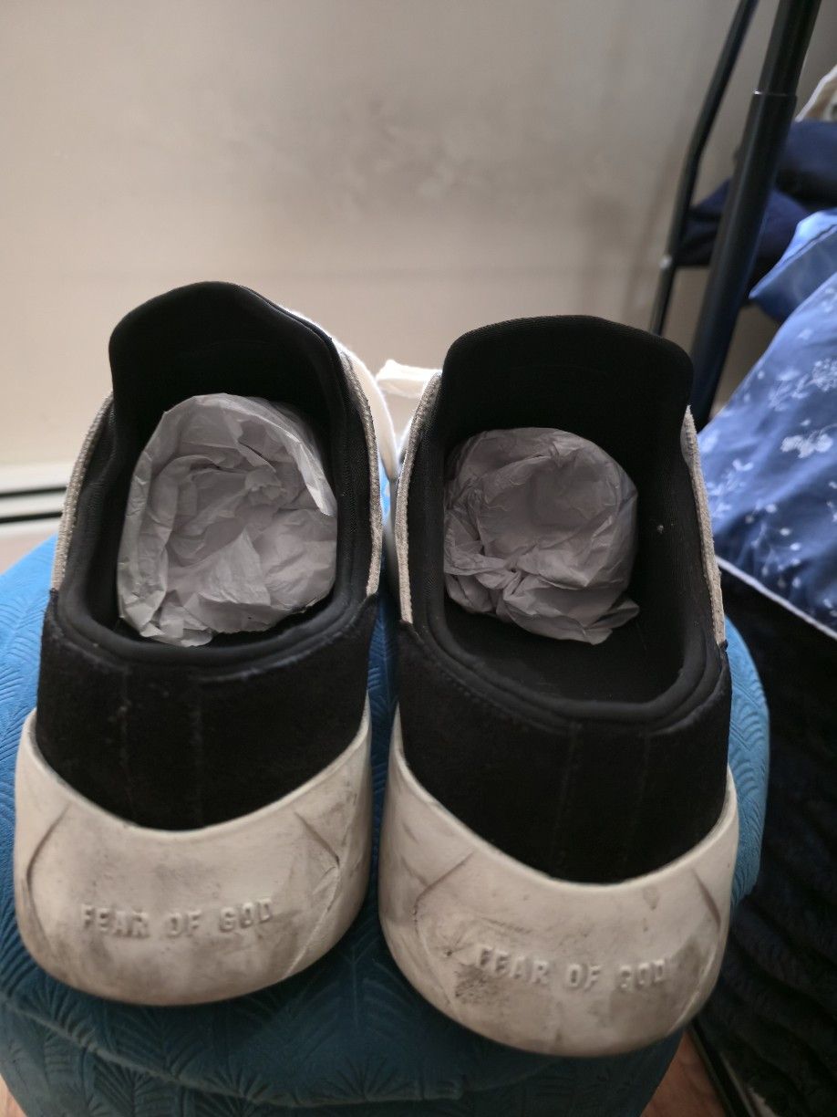 Essentials Fear of God ESSENTIALS Black & Off-White Backless Sneakers Size US 8.5 / EU 41-42 - 3 Thumbnail