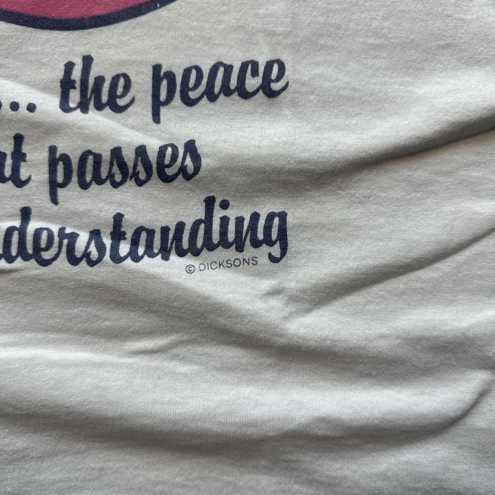 Other Jesus "Peace Sign" Vintage 90s T-Shirt On Screen Stars Tag Size US M / EU 48-50 / 2 - 4 Thumbnail