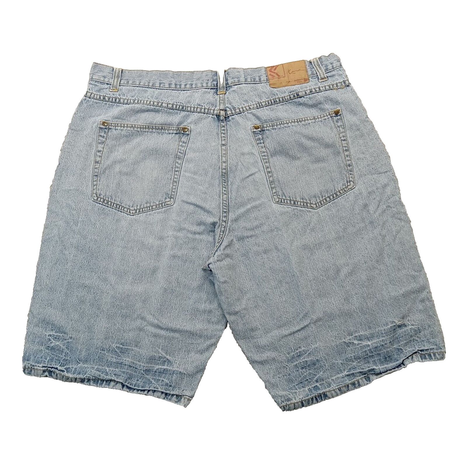 Karl Kani Karl Kani Shorts 42 Men's Baggy Hip Hop Y2K Blue Jean Denim Size US 42 / EU 58 - 2 Thumbnail