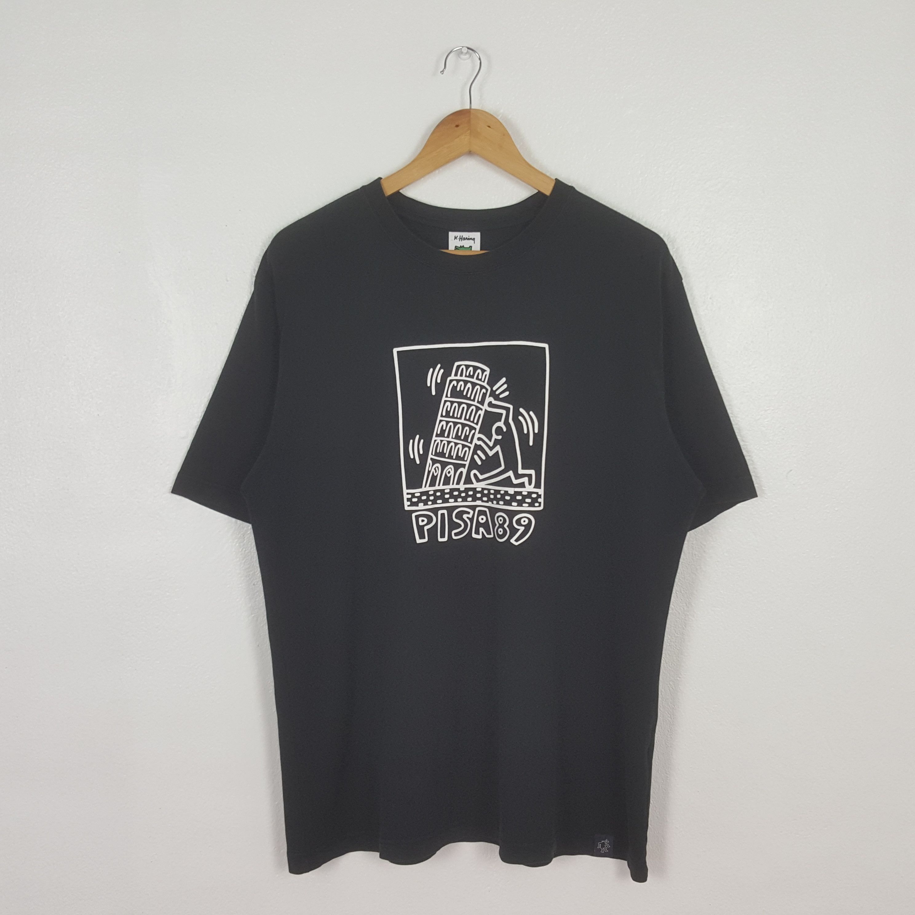 Keith Haring Vintage Keith Haring Pisa89 Streetwear Tshirt C312N6 Size US L / EU 52-54 / 3 - 1 Thumbnail