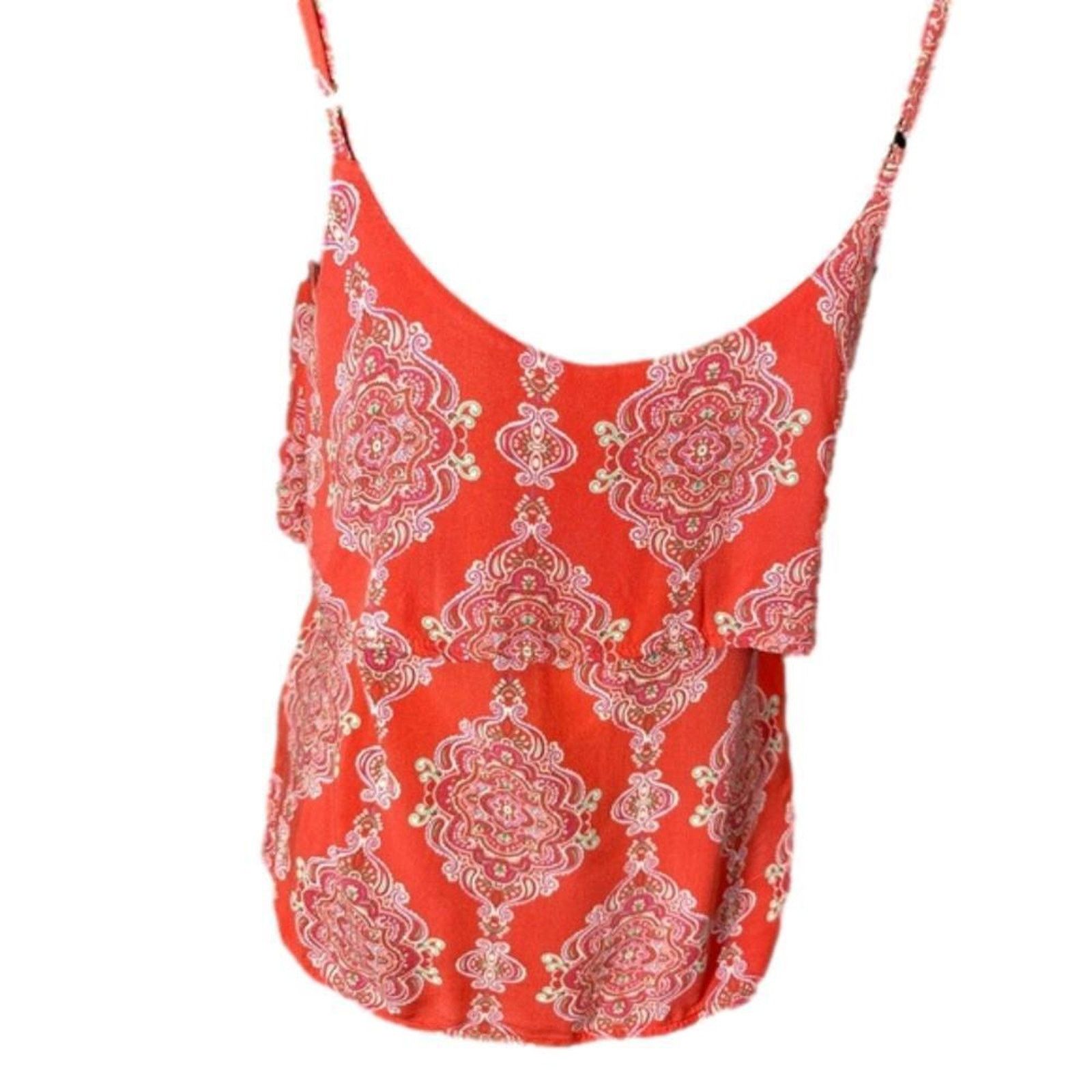 Designer Bobos Women's Boho Chic Layered Top NWT Bright Floral medium Size M / US 6-8 / IT 42-44 - 3 Thumbnail