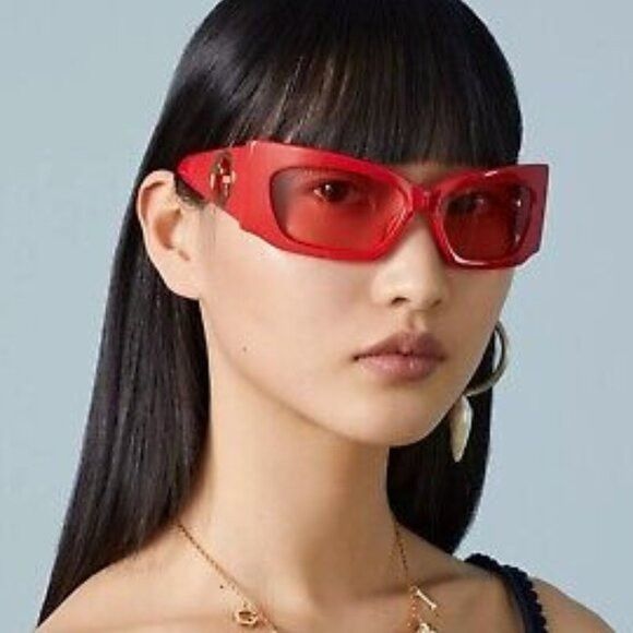 Gucci 🕶️ New Gucci GG1412S 004 Red Sunglasses Size ONE SIZE - 1 Thumbnail