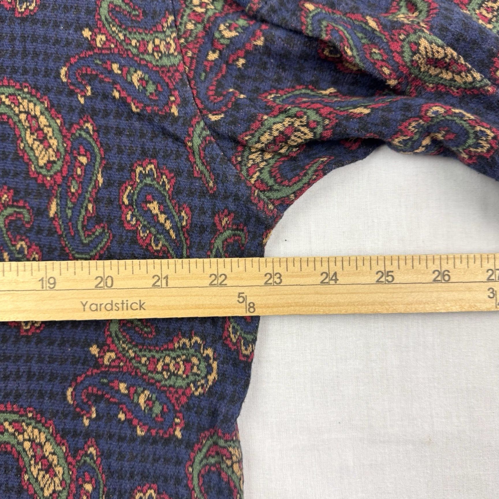 Dockers VINTAGE Dockers Long Sleeve Polo Men M Paisley Blue 90s Classic"} Size US M / EU 48-50 / 2 - 6 Thumbnail