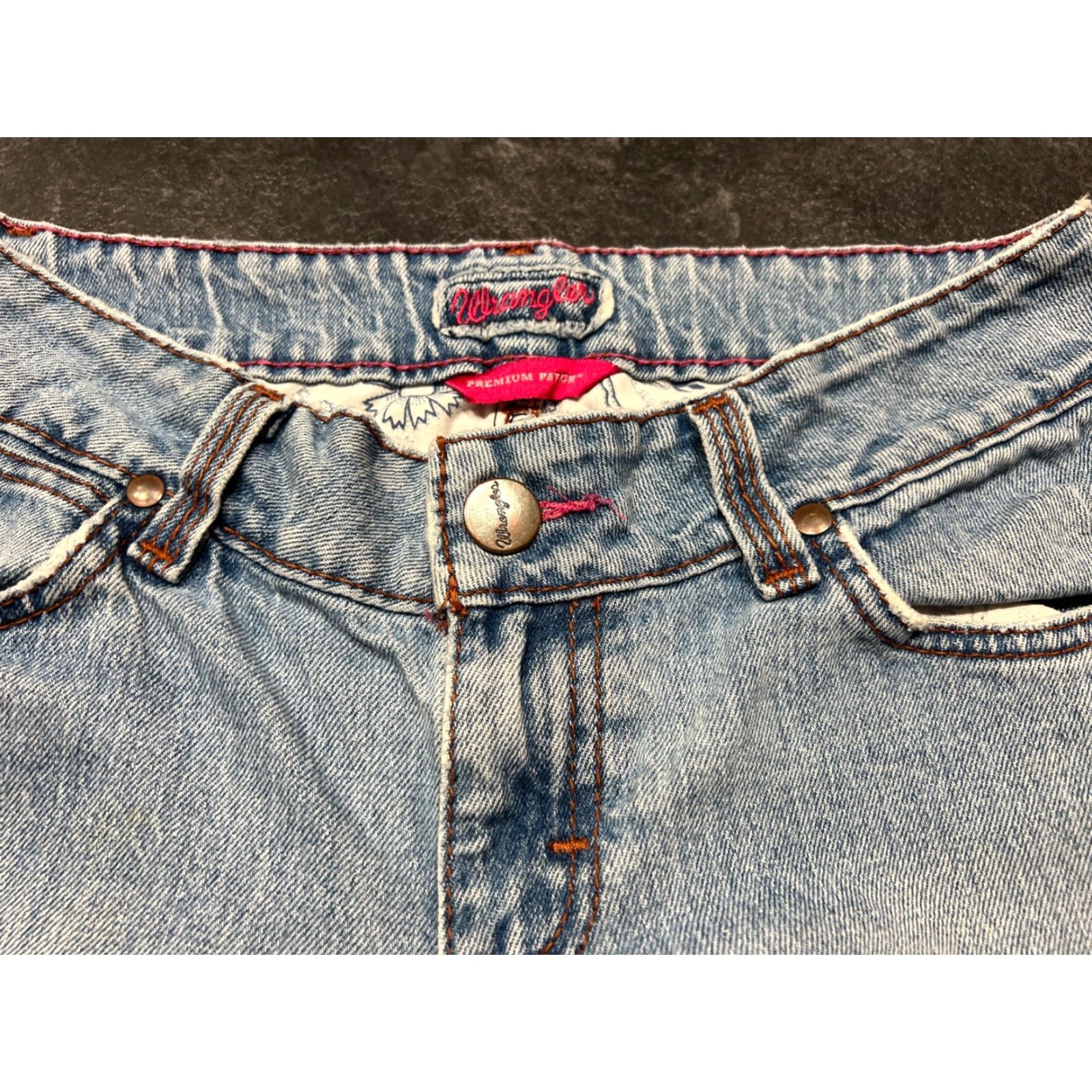 Wrangler VINTAGE Wrangler Premium Patch Jeans Women's 27x30 Blue Denim Straight Fit Cowgirl Western Casual Size 27" / US 4 / IT 40 - 3 Thumbnail
