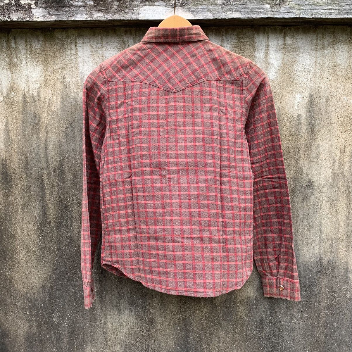 Japanese Brand BACK NUMBER WESTERN PLAID FLANNEL SHIRT SNAP BUTTON Size M / US 6-8 / IT 42-44 - 3 Thumbnail