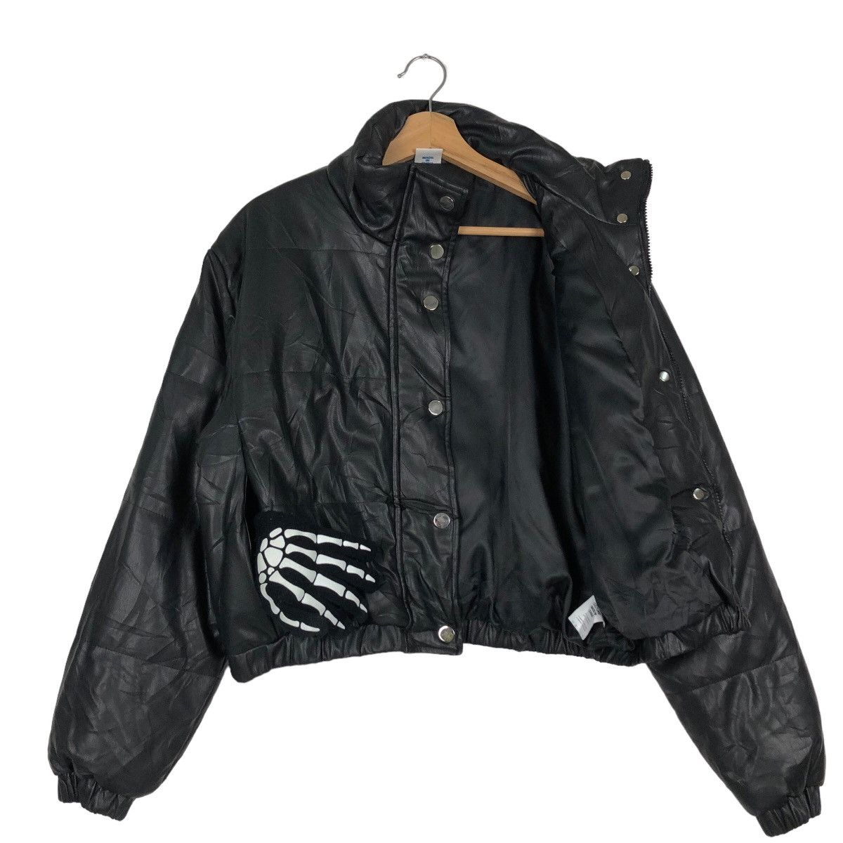 Japanese Brand 🔥Rare Cropped Streetwear Style Soft Polyester Jacket Black Size US L / EU 52-54 / 3 - 8 Thumbnail