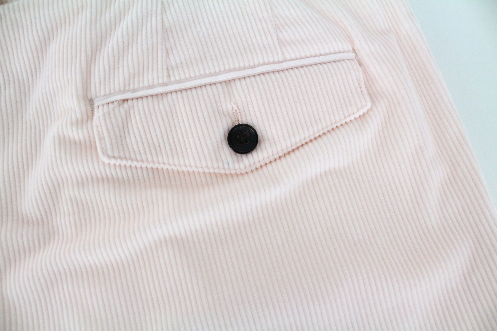 Suitsupply BLAKE UK48R Pink Cotton Pleated Corduroy 72698 Size 48R - 7 Thumbnail