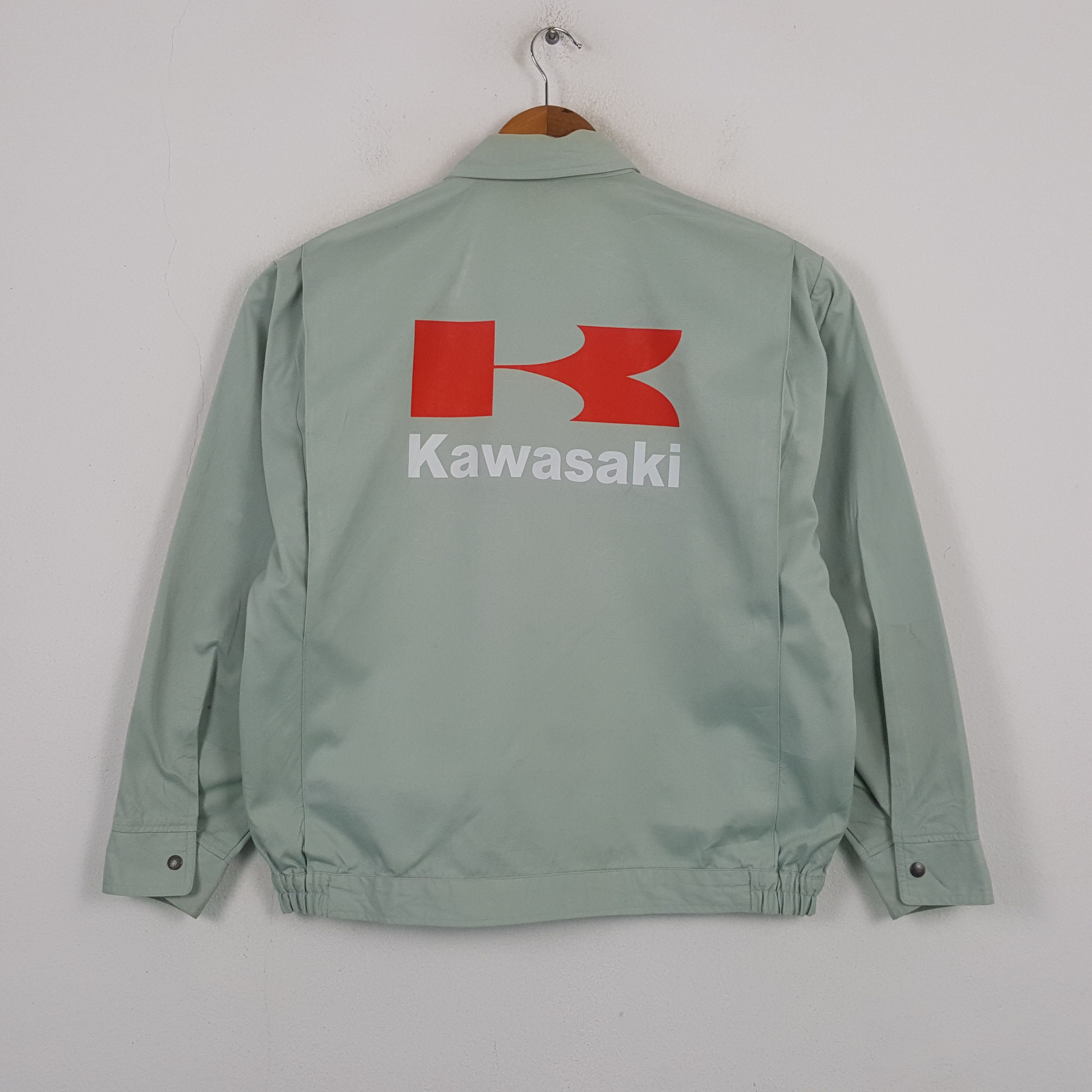 Japanese Brand Vintage Kawasaki Japanese Motorcycle Brand Jacket RR16 Size US L / EU 52-54 / 3 - 1 Thumbnail