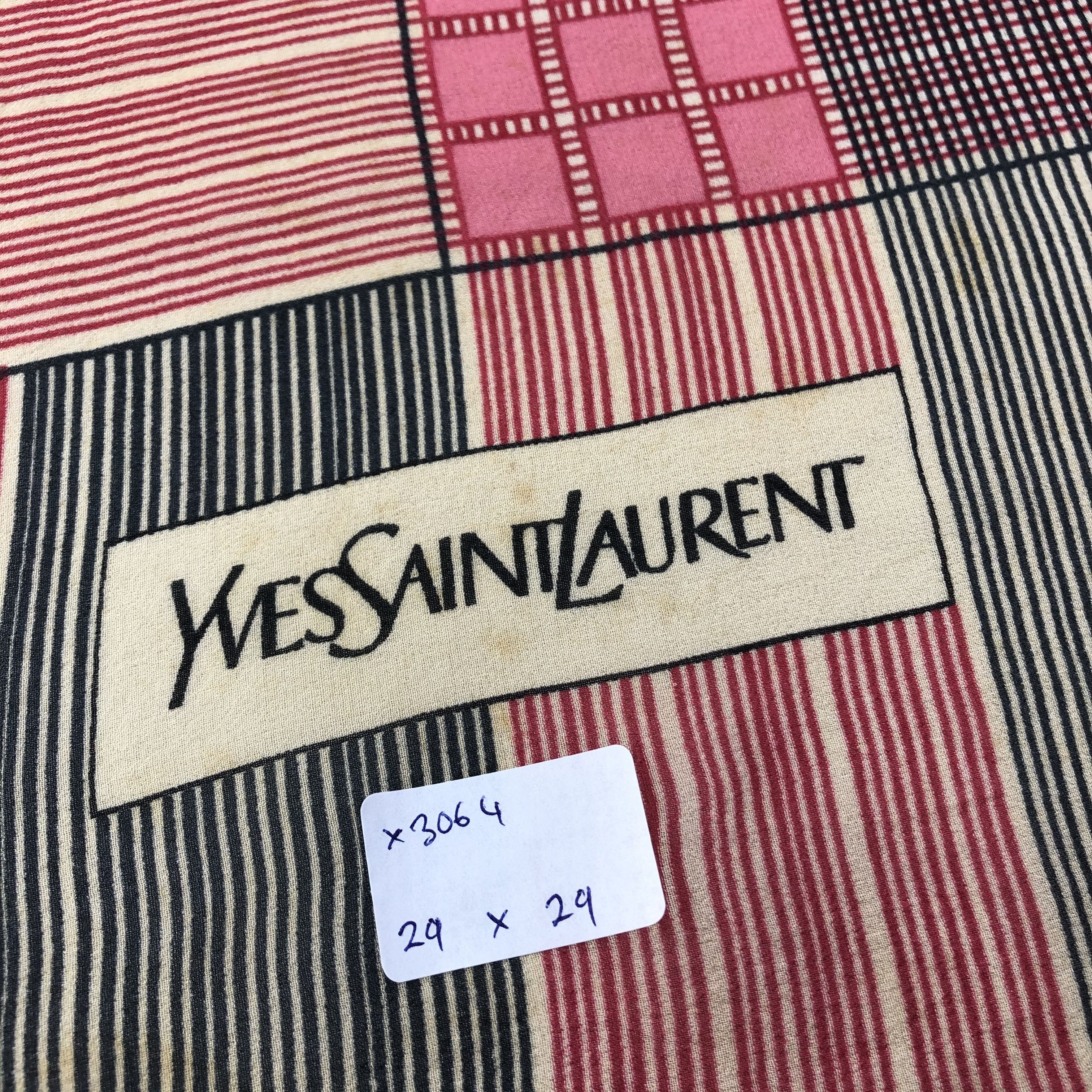 Vintage × Yves Saint Laurent Vintage Yves Saint Laurent Silk Scarf Size ONE SIZE - 10 Thumbnail