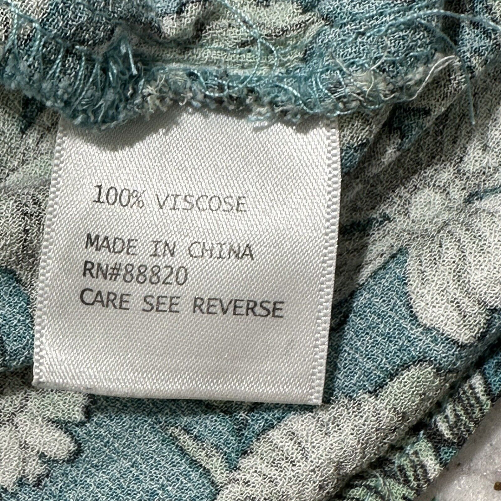 Rachel Zoe Rachel Zoe Medium Floral Teal Blue Ruffle Peasant Blouse Top Size M / US 6-8 / IT 42-44 - 10 Thumbnail