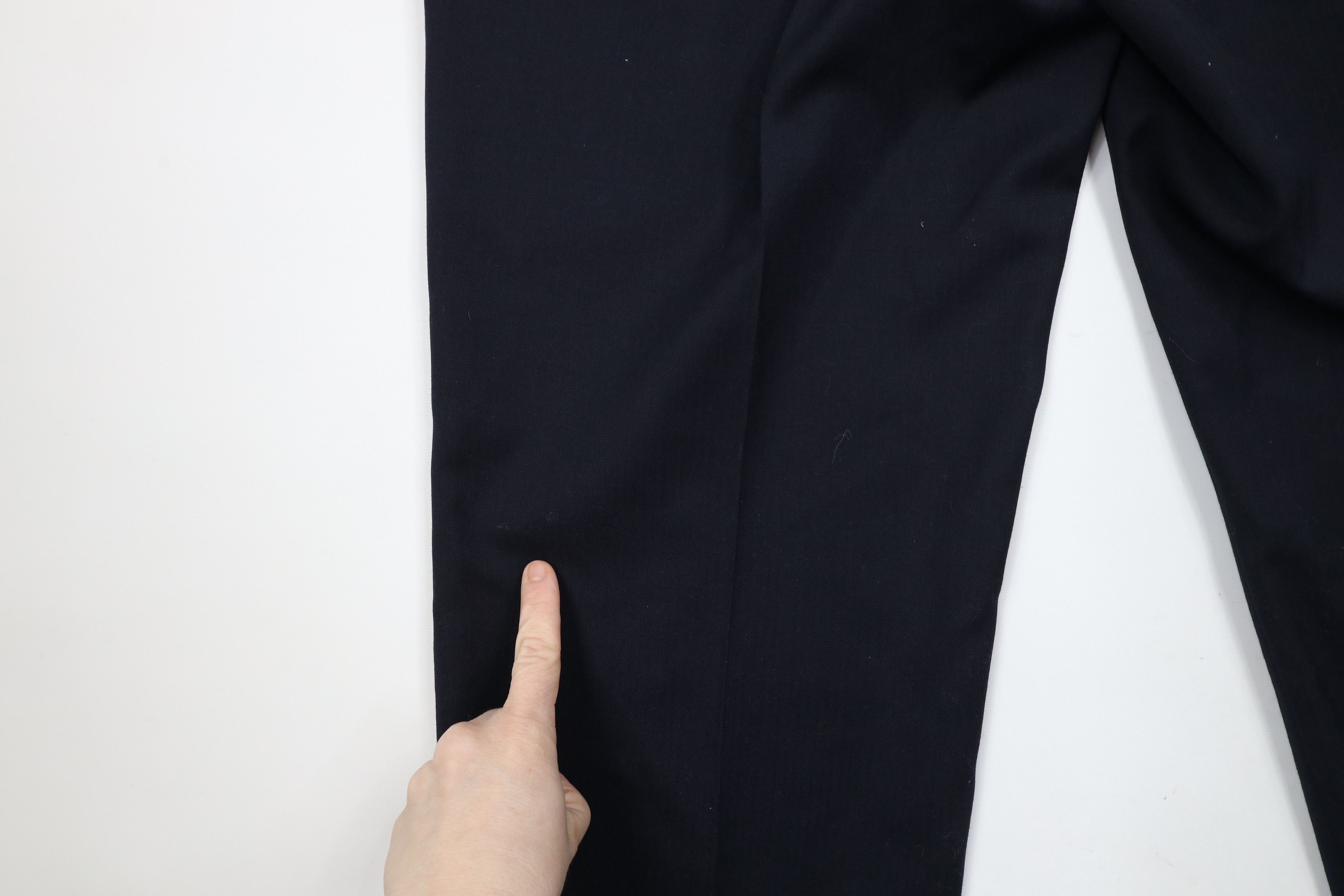 Vintage Vintage 90s Streetwear Herringbone Wool Wide Leg Chino Pants Size US 32 / EU 48 - 12 Thumbnail