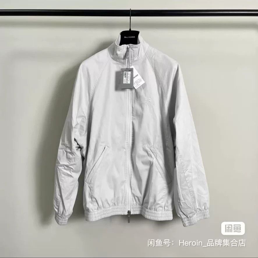 Balenciaga balenciaga white 3b embroidered cotton jacket Size US XS / EU 42 / 0 - 1 Preview