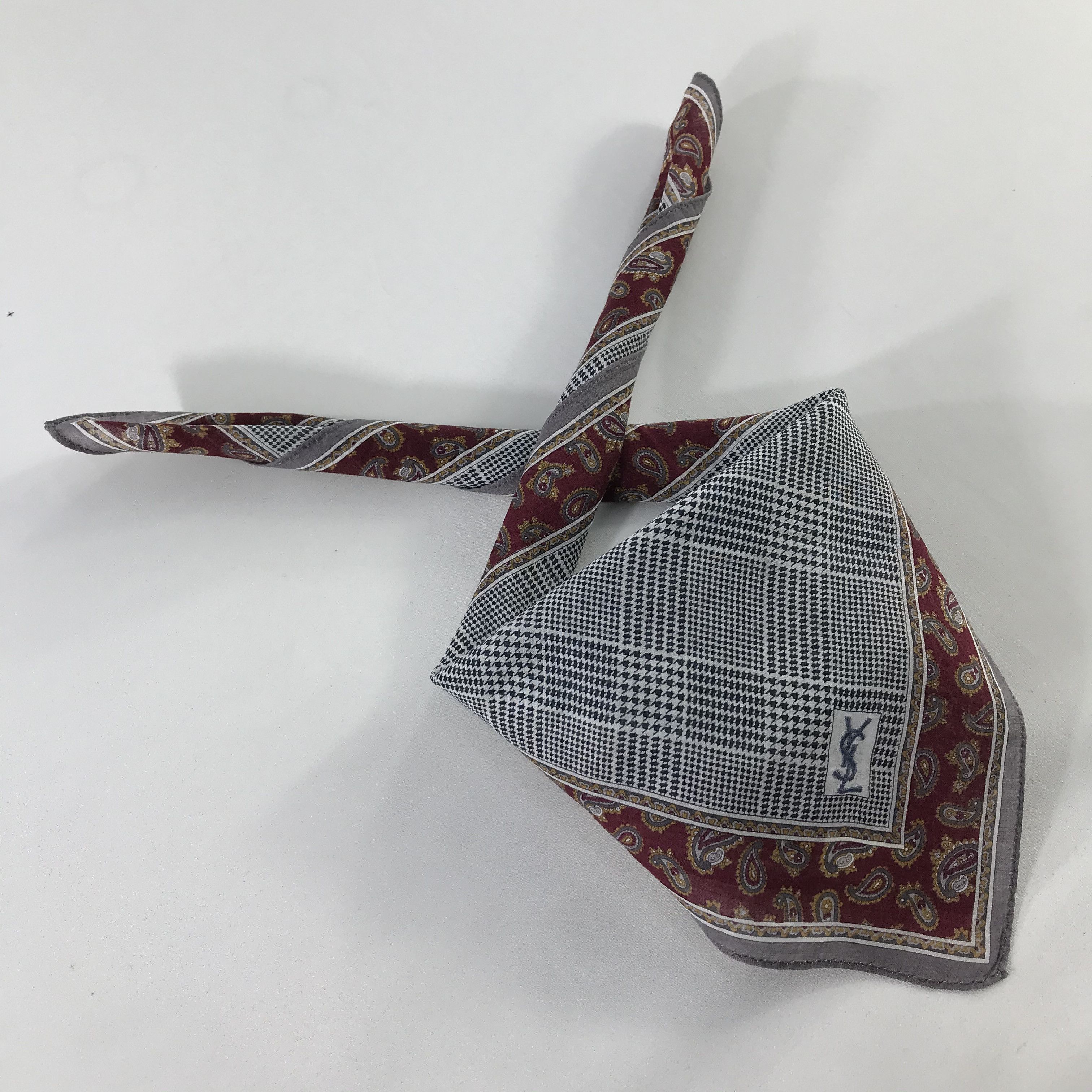 Vintage × Yves Saint Laurent Yves Saint Laurent Bandana / Handkerchief/Neckerchief -S1135 Size ONE SIZE - 3 Thumbnail